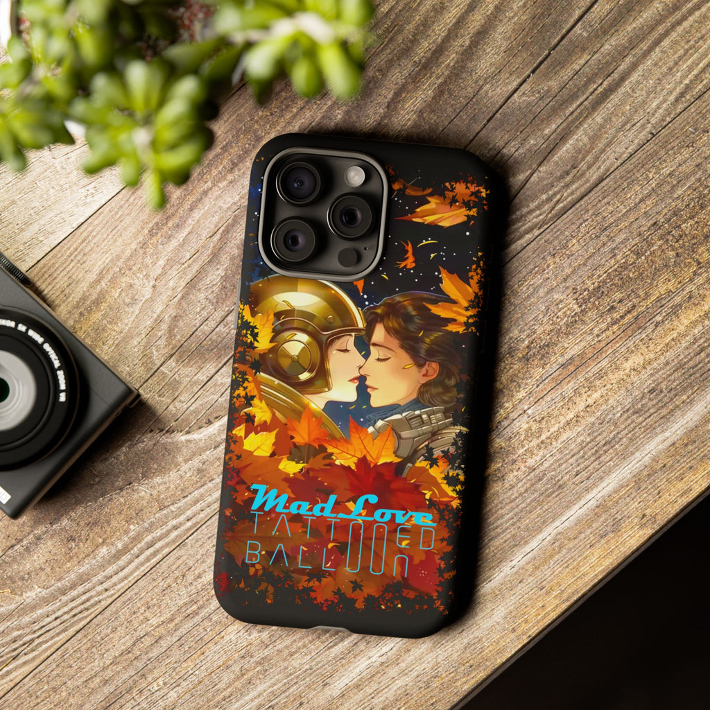 "Mad Love" Phone Case, Fall Themed Phone Accessory, Cute Couple Protector, Seasonal Tech Accessories, Gift for Him or Her