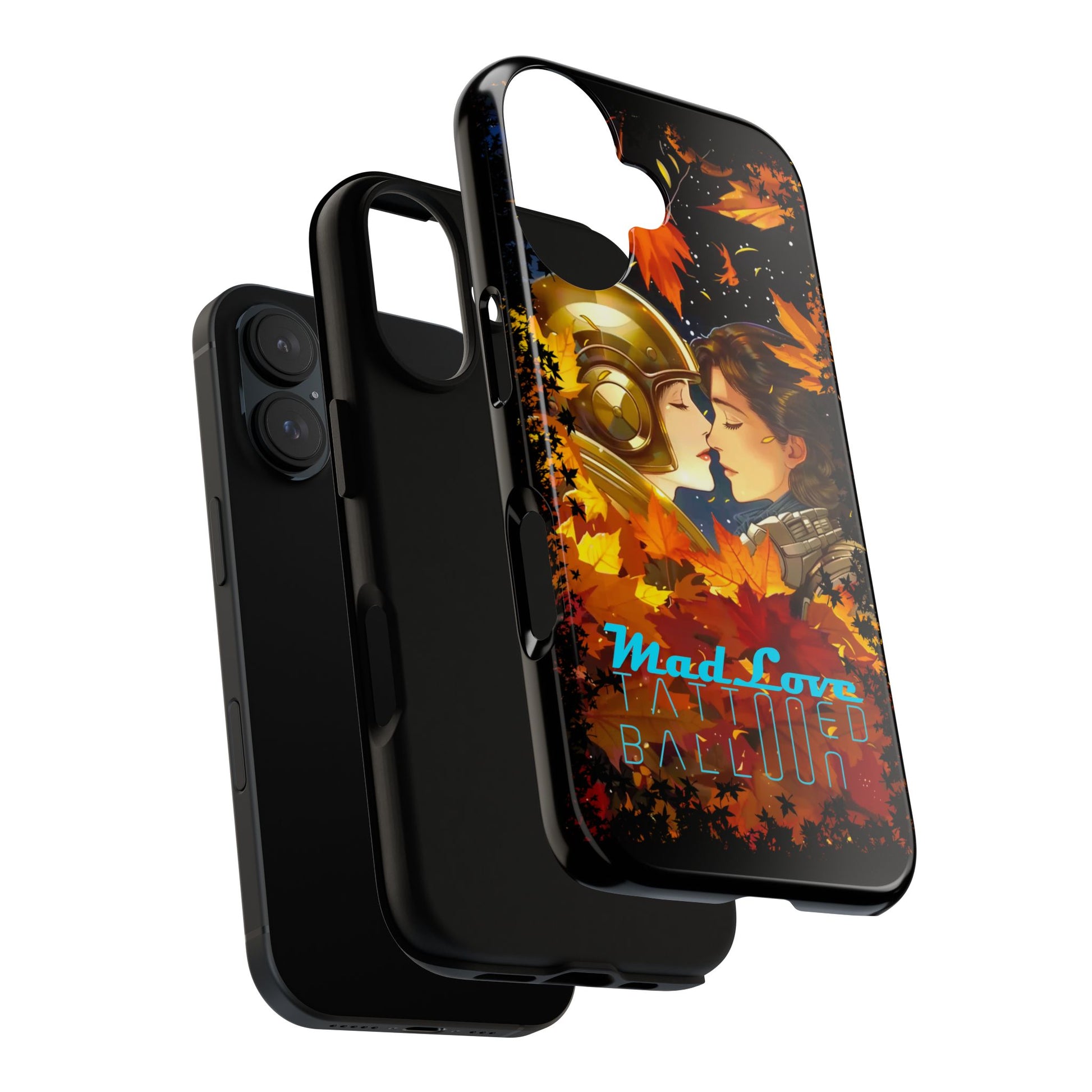 "Mad Love" Phone Case, Fall Themed Phone Accessory, Cute Couple Protector, Seasonal Tech Accessories, Gift for Him or Her