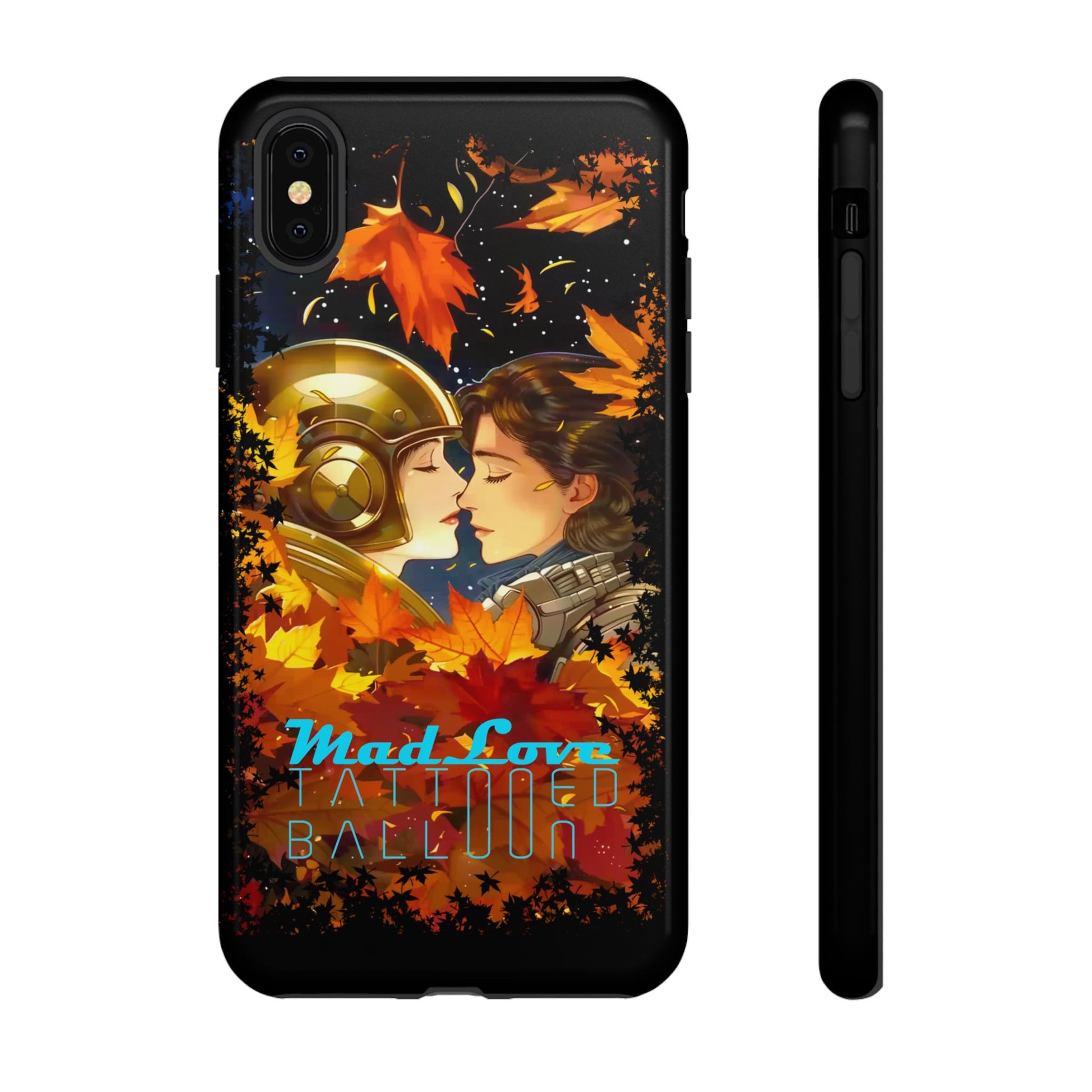 "Mad Love" Phone Case, Fall Themed Phone Accessory, Cute Couple Protector, Seasonal Tech Accessories, Gift for Him or Her