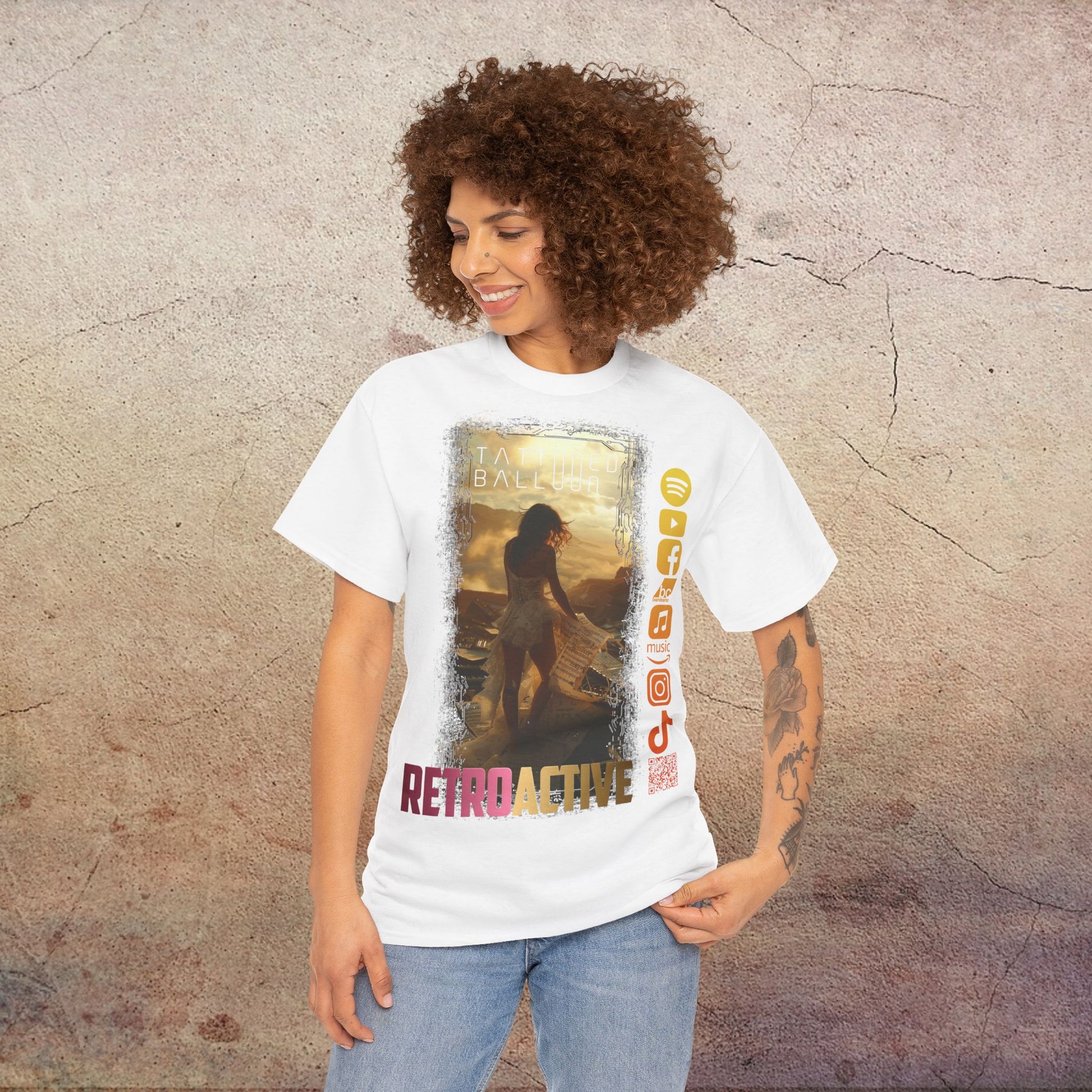 Retro-Active Tee by Tattooed Balloon, Festival Apparel