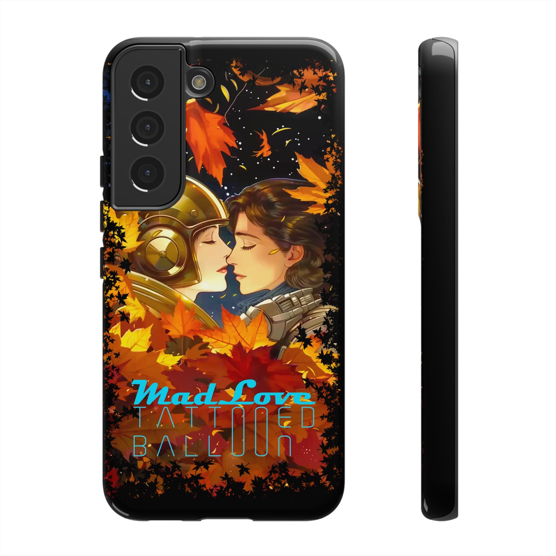 "Mad Love" Phone Case, Fall Themed Phone Accessory, Cute Couple Protector, Seasonal Tech Accessories, Gift for Him or Her