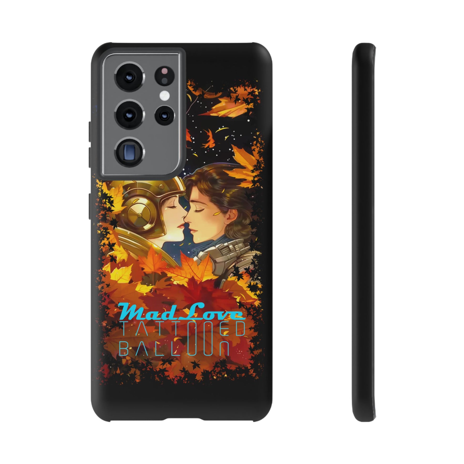 "Mad Love" Phone Case, Fall Themed Phone Accessory, Cute Couple Protector, Seasonal Tech Accessories, Gift for Him or Her