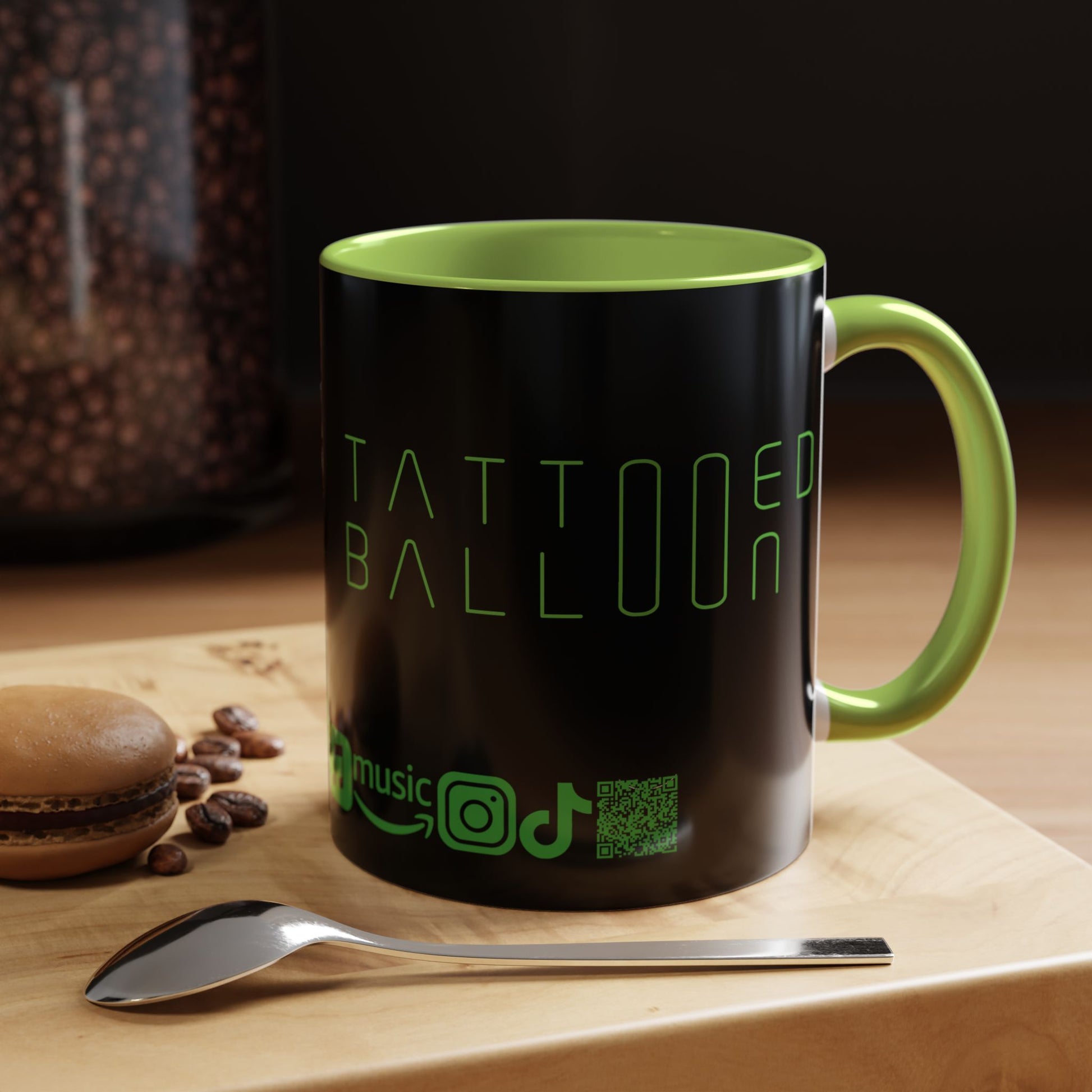 "Zapper" by Tattooed Balloon,  Accent Coffee Mug for TB Lovers