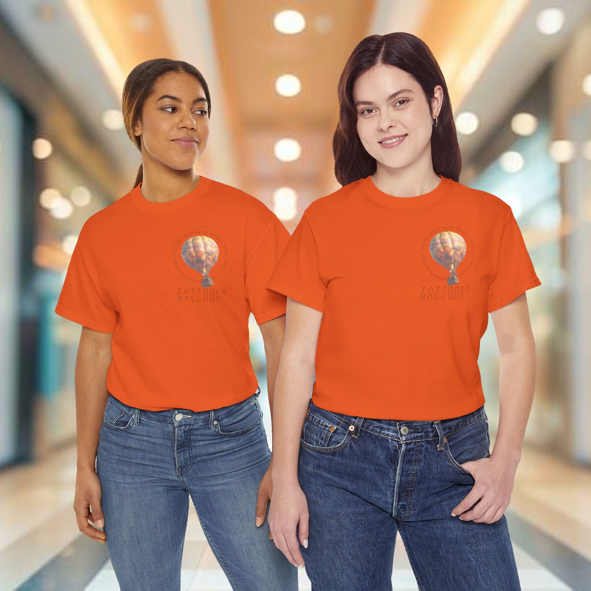 Tattooed Balloon Tee, Casual Wear, Outdoor Adventure T-Shirt, Festival Apparel, Summer Vibes Clothing, Unique Gift Idea