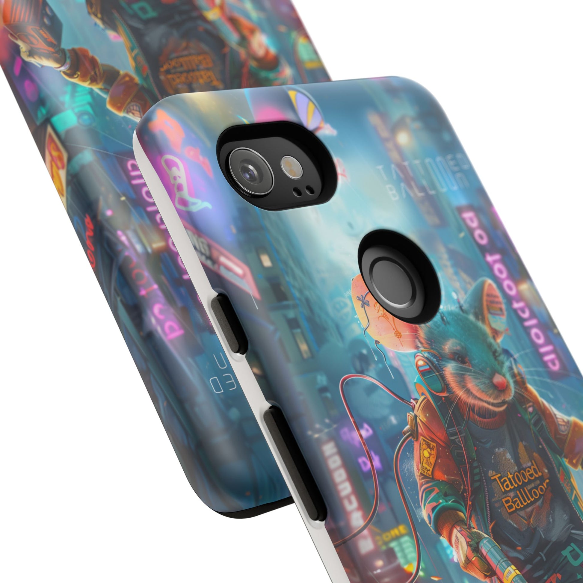 Electromouse Cyber City Design from Tattooed Balloon's 'Dirty Circuits' Album, Phone Cases