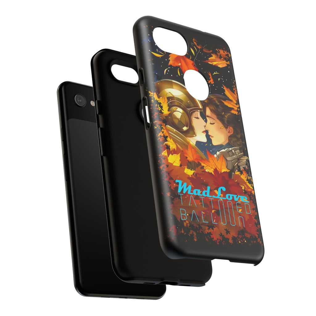 "Mad Love" Phone Case, Fall Themed Phone Accessory, Cute Couple Protector, Seasonal Tech Accessories, Gift for Him or Her