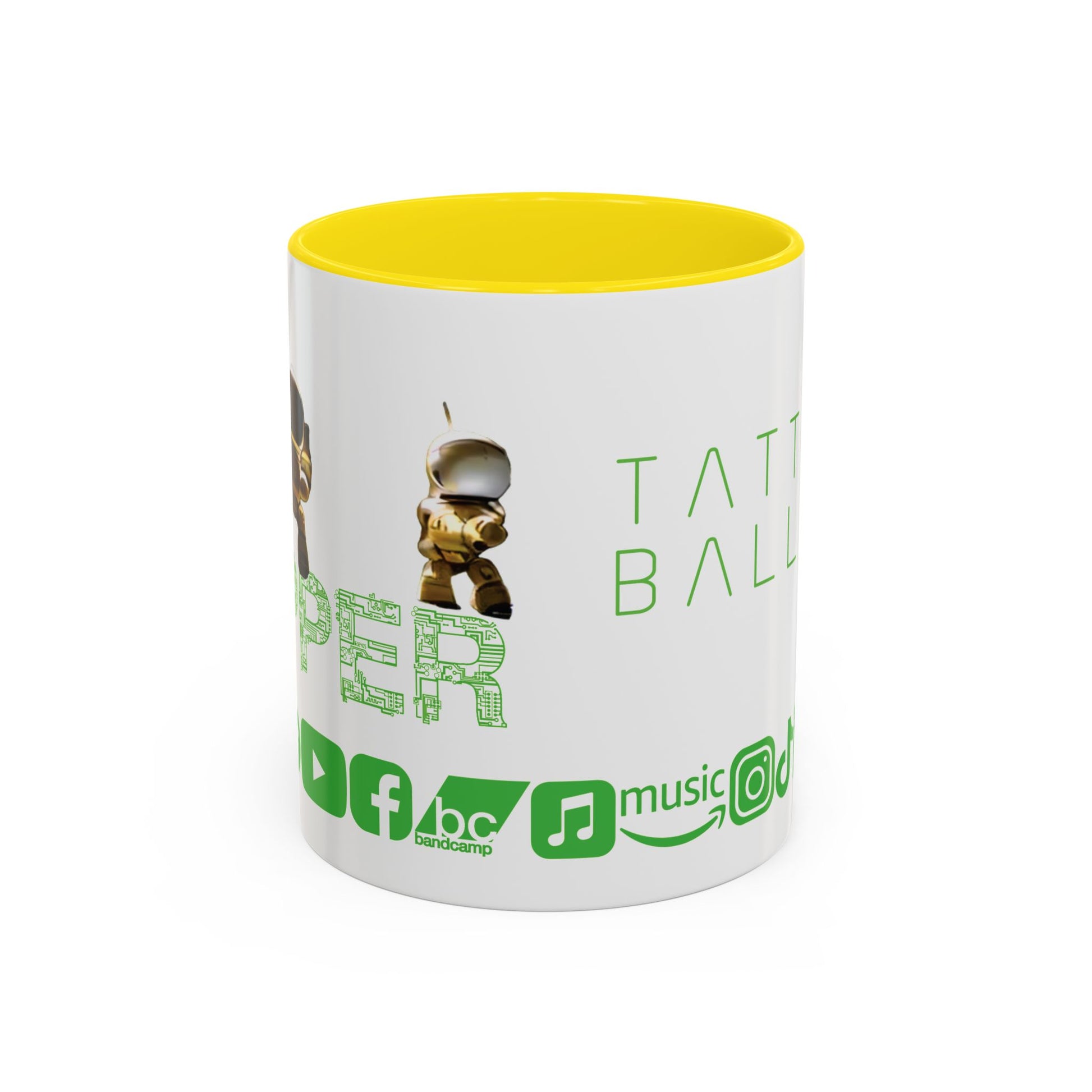 "Zapper" by Tattooed Balloon, Accent Coffee Mug for TB Lovers.
