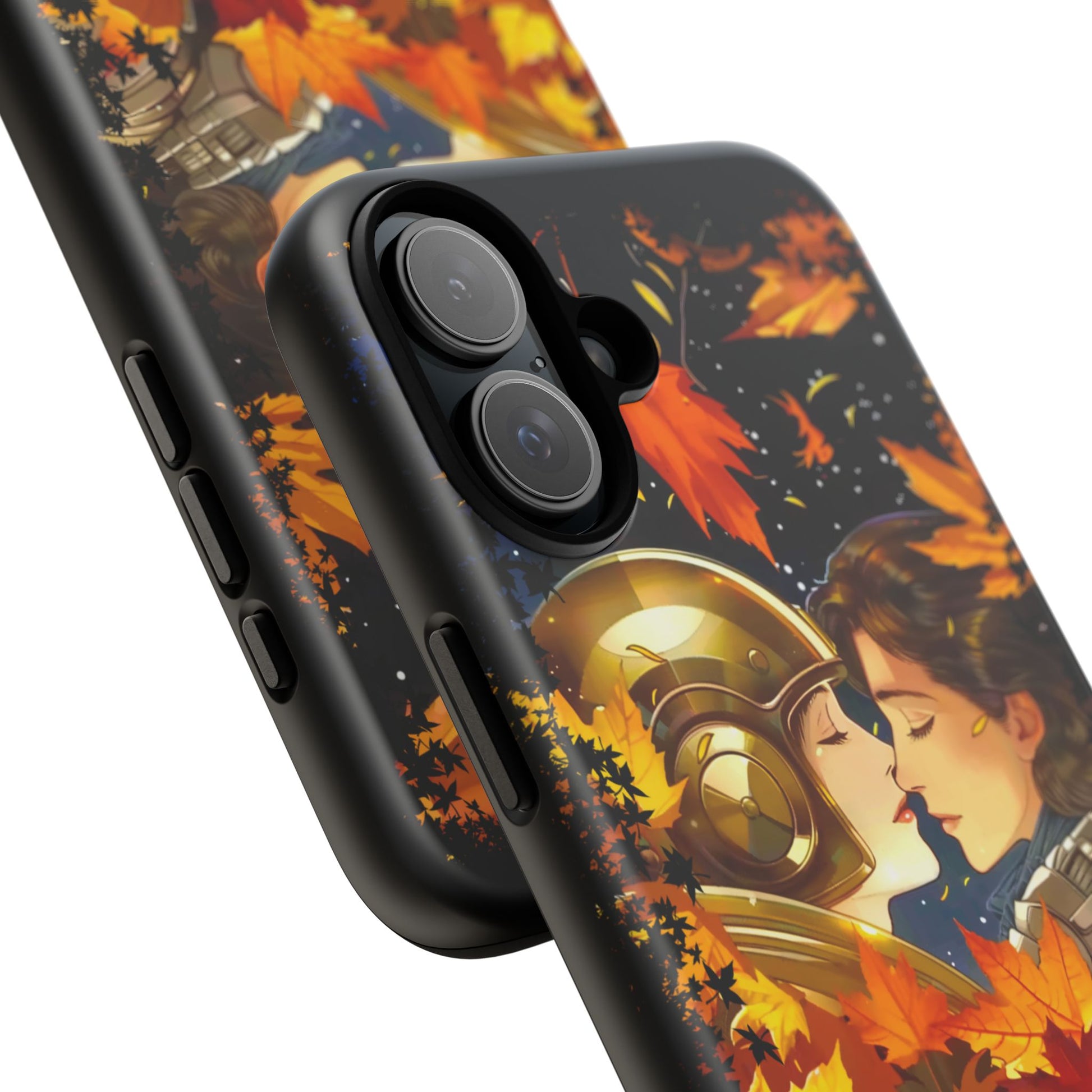 "Mad Love" Phone Case, Fall Themed Phone Accessory, Cute Couple Protector, Seasonal Tech Accessories, Gift for Him or Her