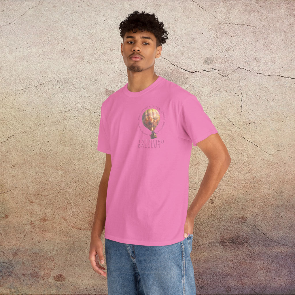Tattooed Balloon Tee, Casual Wear, Outdoor Adventure T-Shirt, Festival Apparel, Summer Vibes Clothing, Unique Gift Idea