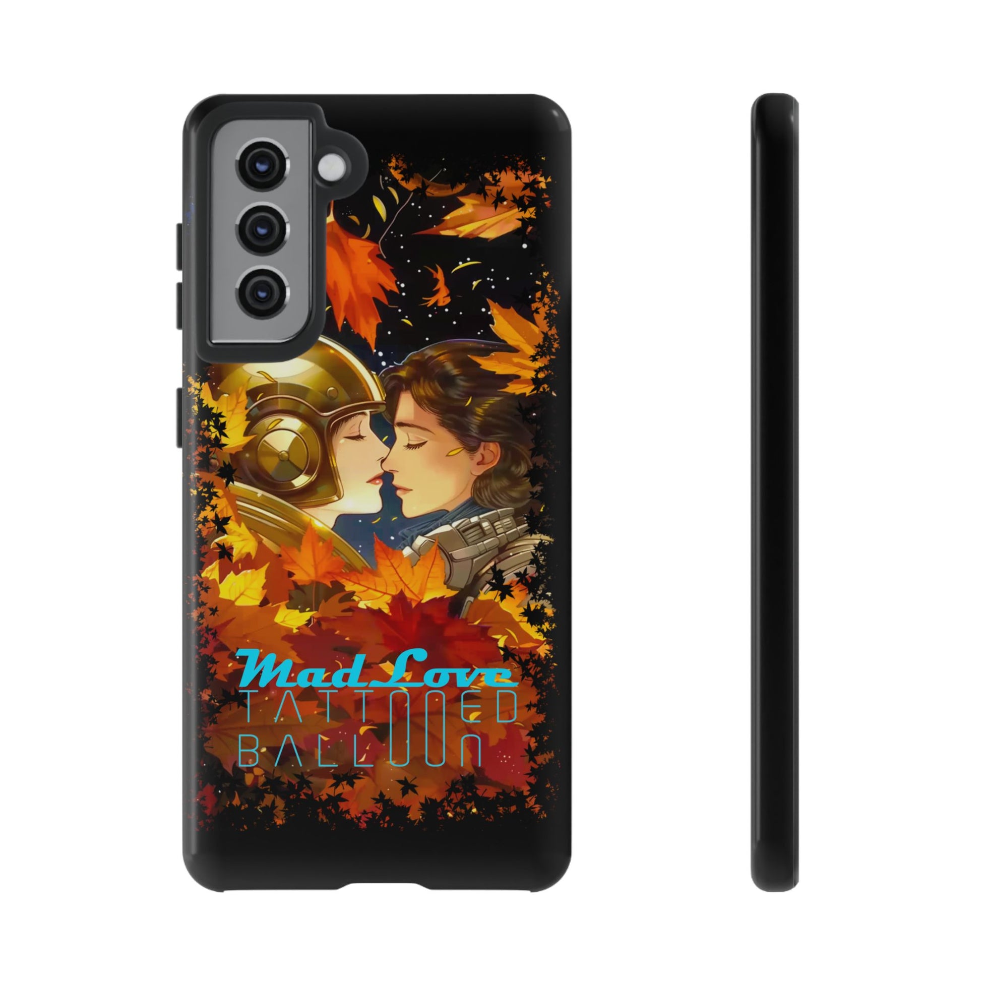 "Mad Love" Phone Case, Fall Themed Phone Accessory, Cute Couple Protector, Seasonal Tech Accessories, Gift for Him or Her