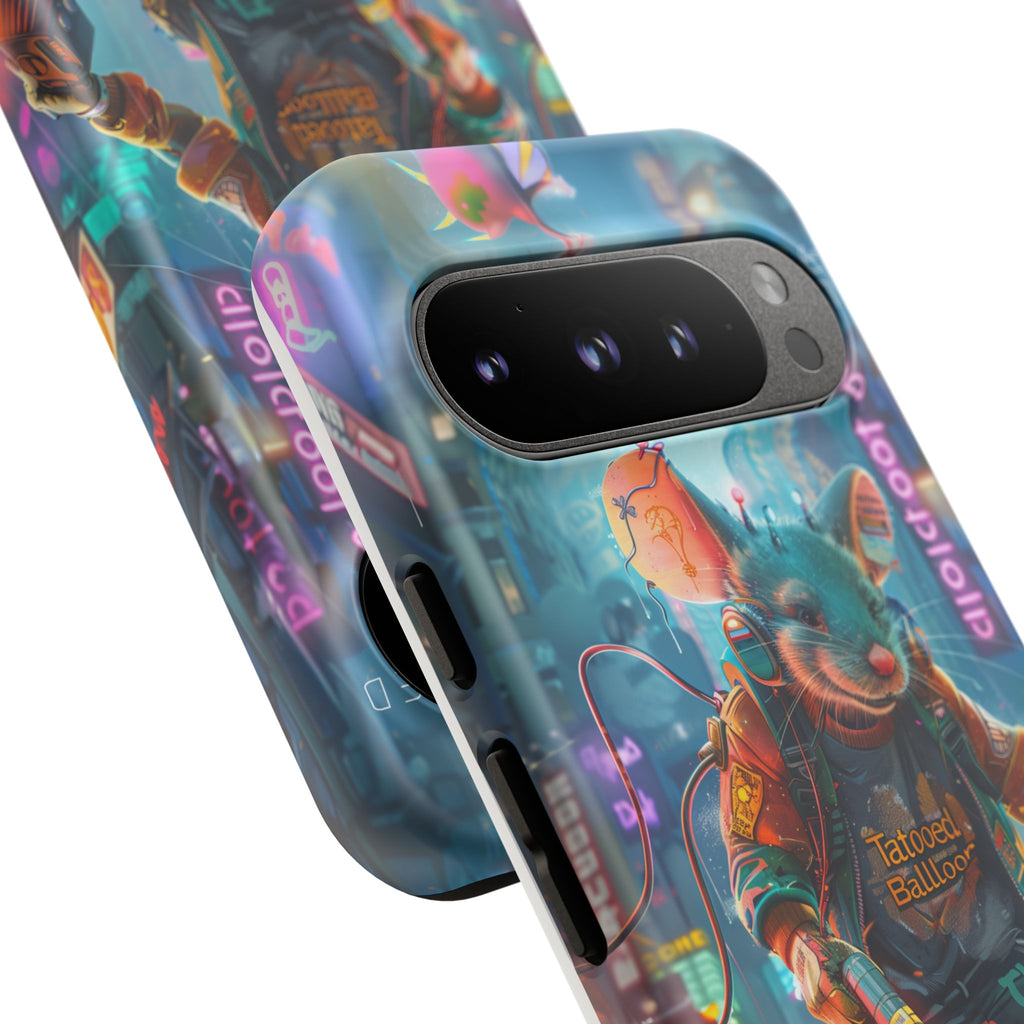 Electromouse Cyber City Design from Tattooed Balloon's 'Dirty Circuits' Album, Phone Cases