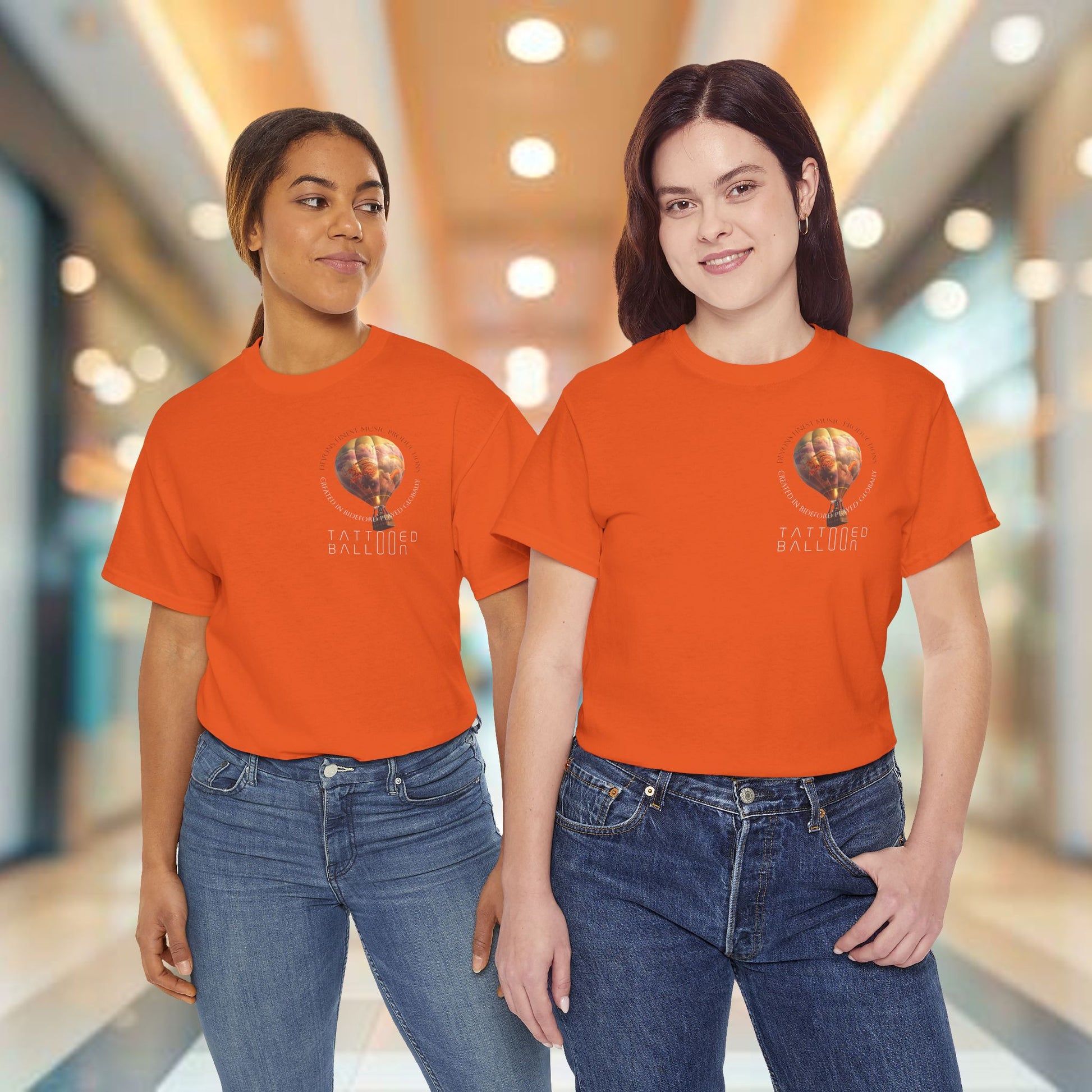 Tattooed Balloon Tee, Casual Wear, Outdoor Adventure T-Shirt, Festival Apparel, Summer Vibes Clothing, Unique Gift Idea