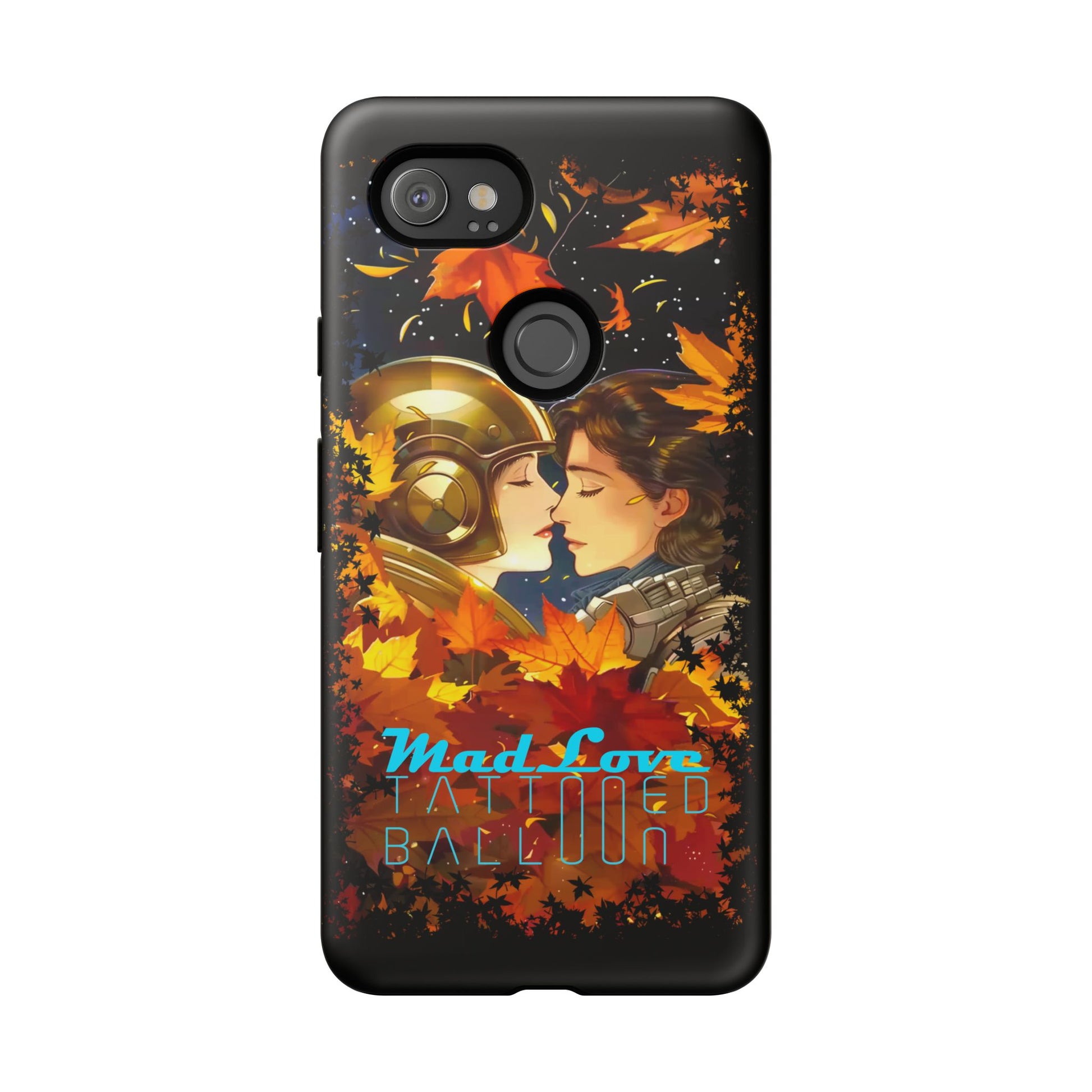 "Mad Love" Phone Case, Fall Themed Phone Accessory, Cute Couple Protector, Seasonal Tech Accessories, Gift for Him or Her