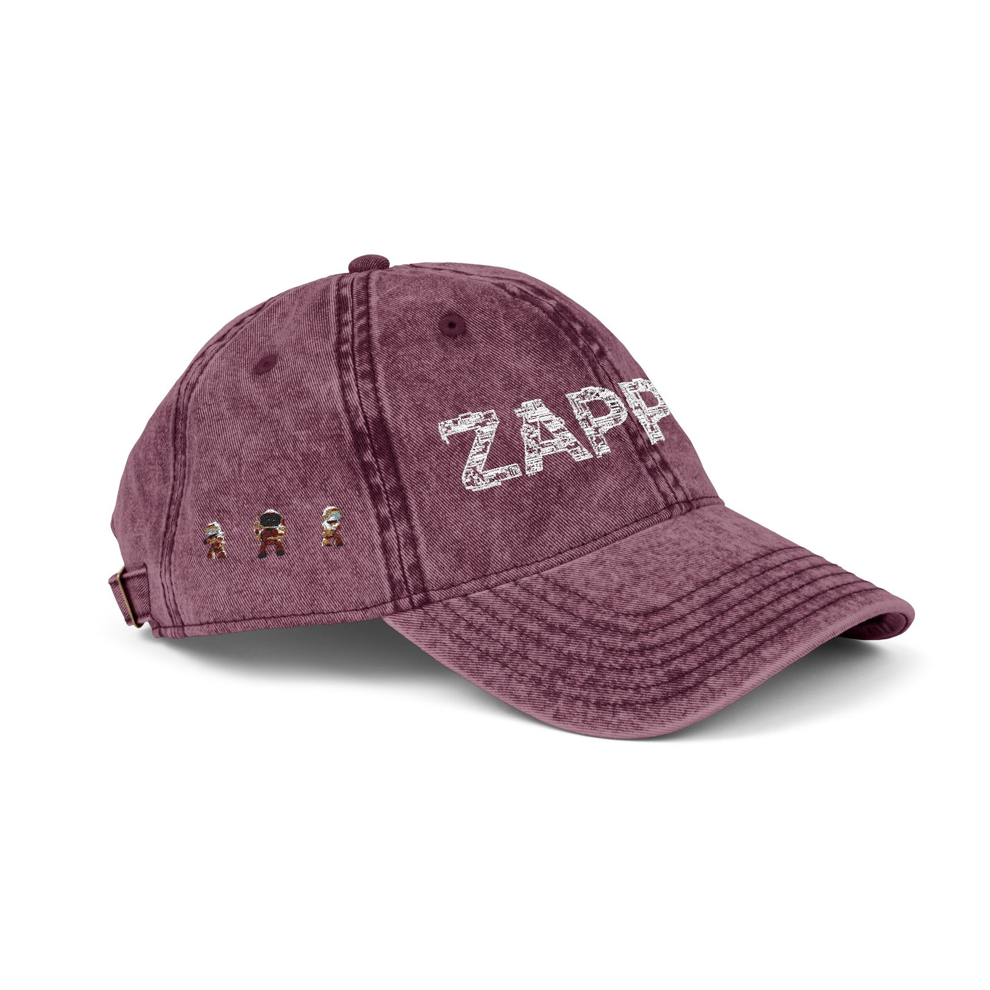 "Zapper" Vintage Embroidered Cap, Retro Hat for Casual Style, Dad Hat, Gift for Music Lovers, Vintage Fashion Accessory