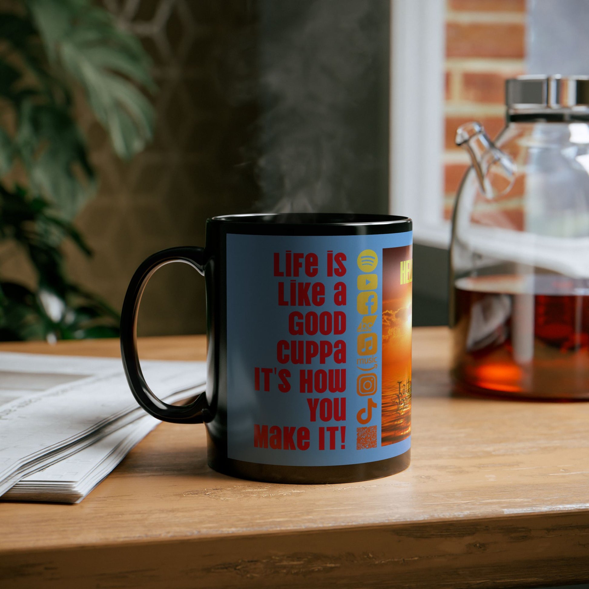 Hello Sunshine, Unique Gift for TB Lovers,  Retro Coffee Cup