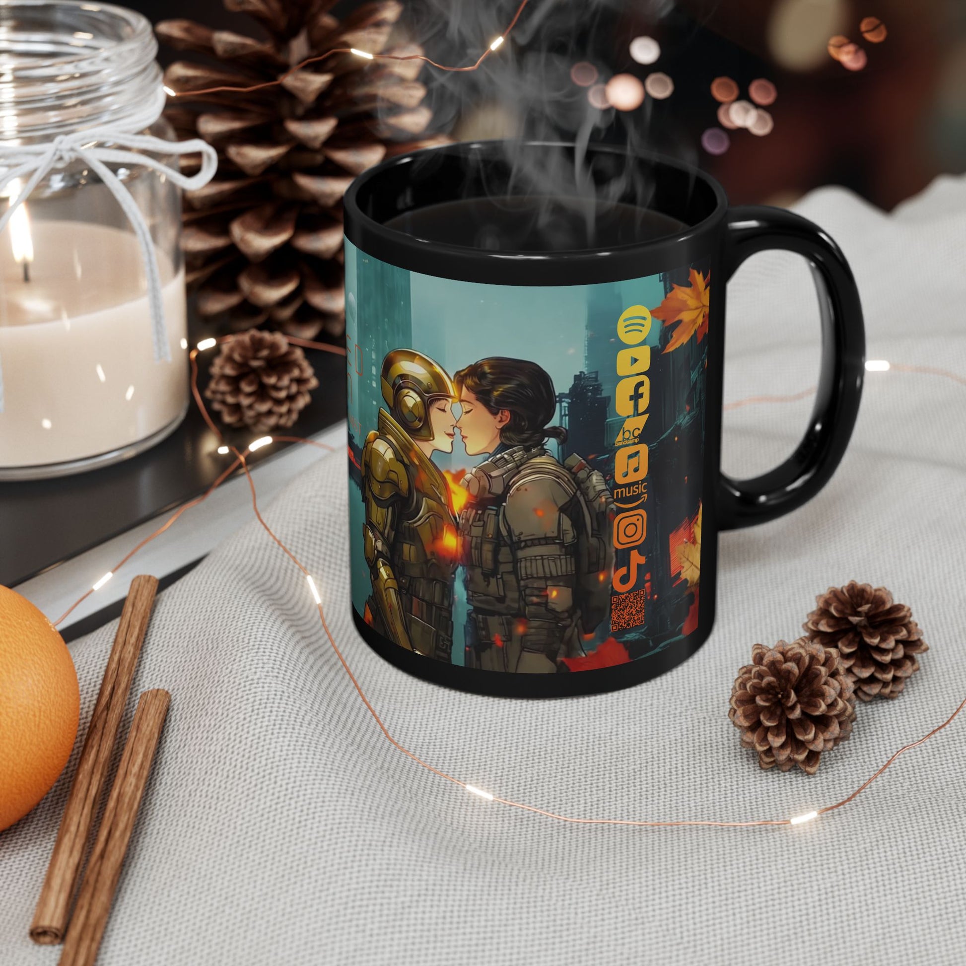 Echoes Of The Neon Mist Unique Gift for TB Lovers,  Retro Cup