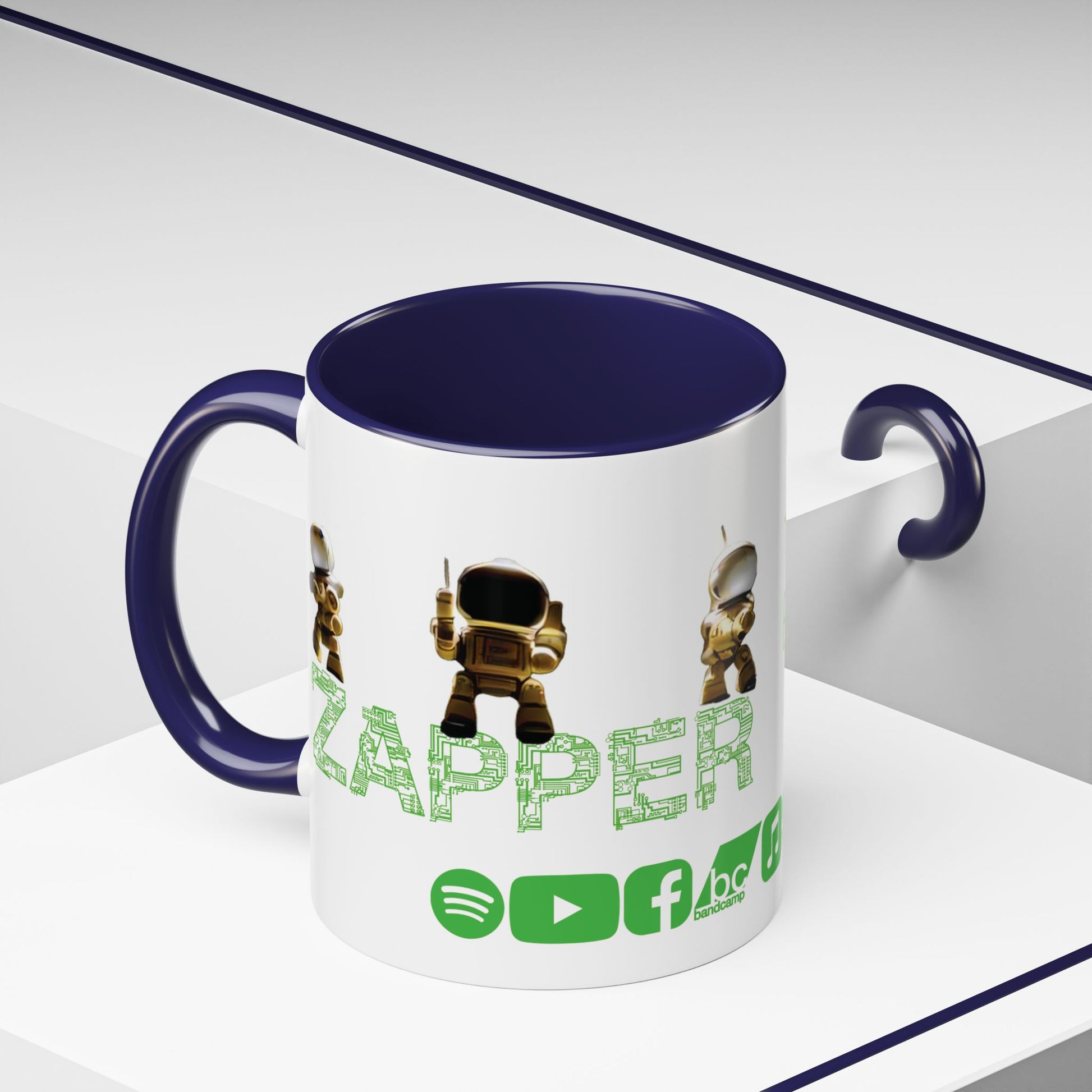 "Zapper" by Tattooed Balloon, Accent Coffee Mug for TB Lovers.