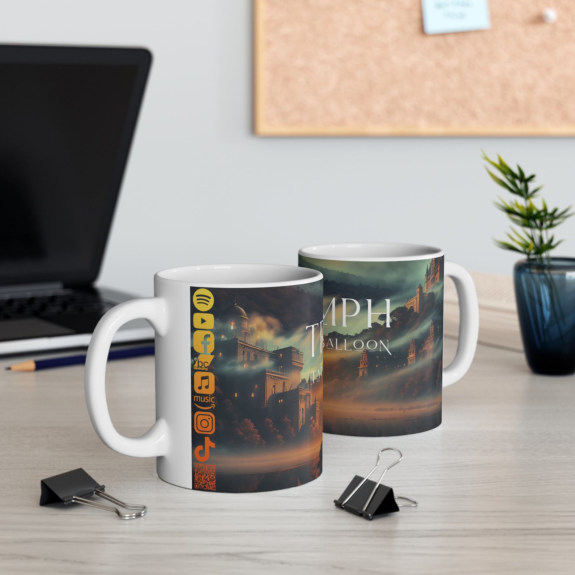 Triumph, "Through the Clouds" Album Tattooed Balloon Promotion Mug