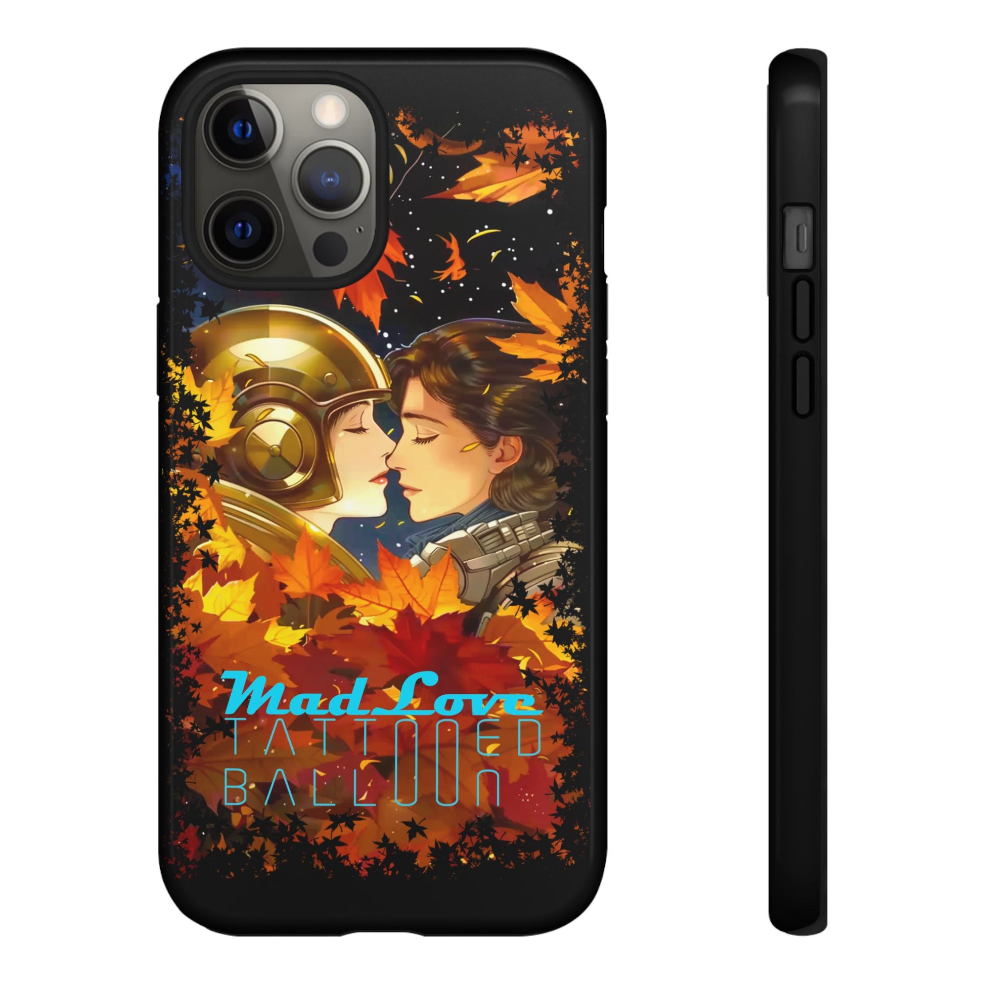 "Mad Love" Phone Case, Fall Themed Phone Accessory, Cute Couple Protector, Seasonal Tech Accessories, Gift for Him or Her