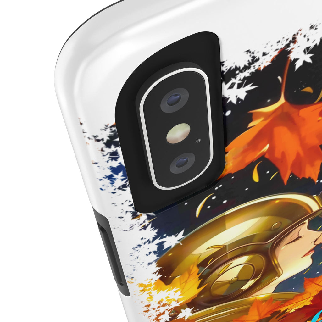 "Mad Love" Phone Case, Fall Themed,  Protector, Seasonal Tech Accessories, white.