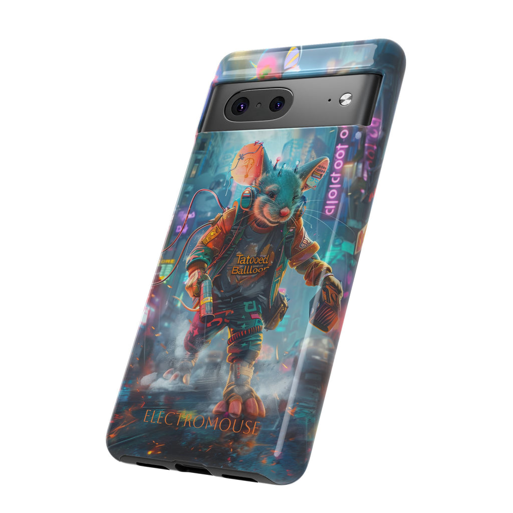 Electromouse Cyber City Design from Tattooed Balloon's 'Dirty Circuits' Album, Phone Cases