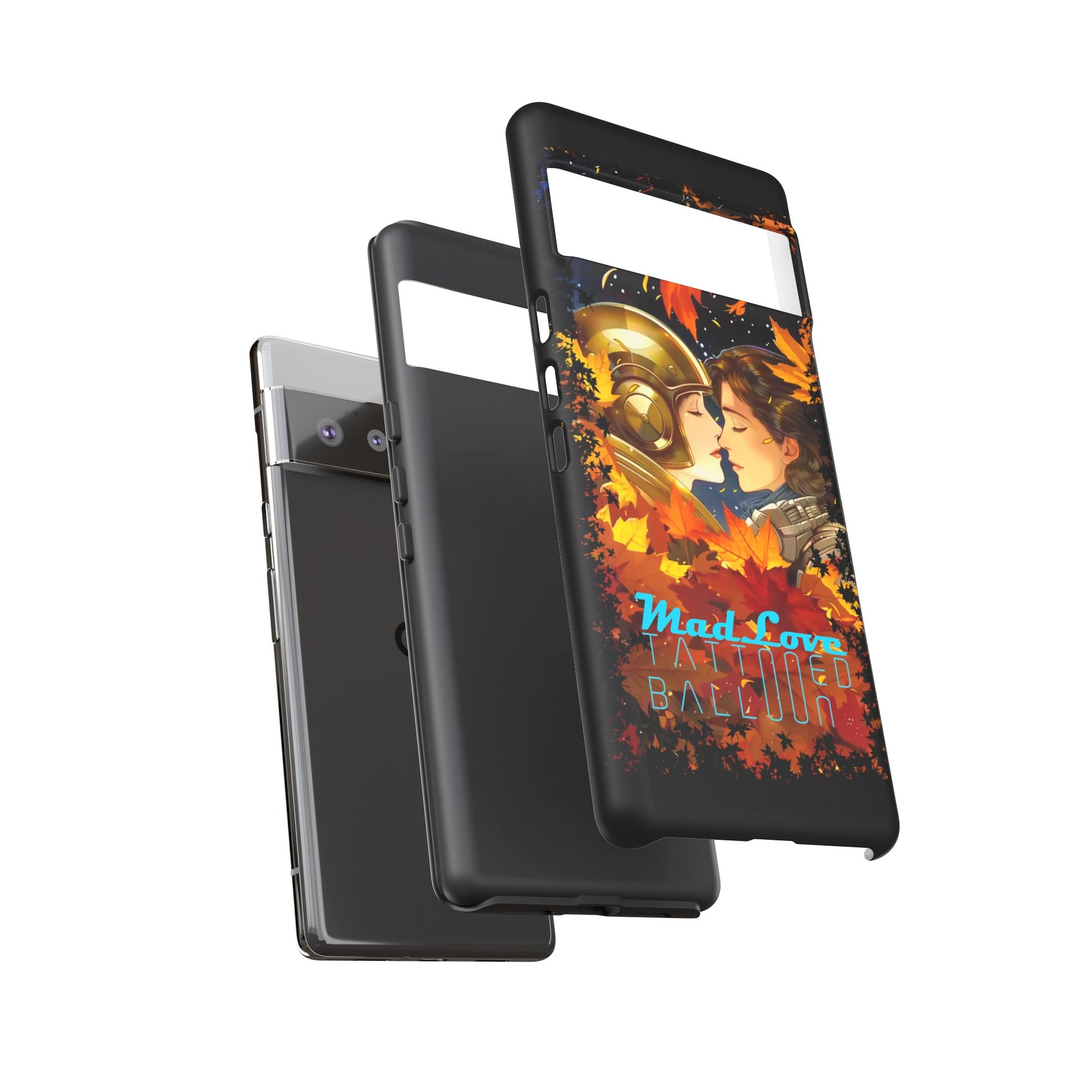 "Mad Love" Phone Case, Fall Themed Phone Accessory, Cute Couple Protector, Seasonal Tech Accessories, Gift for Him or Her