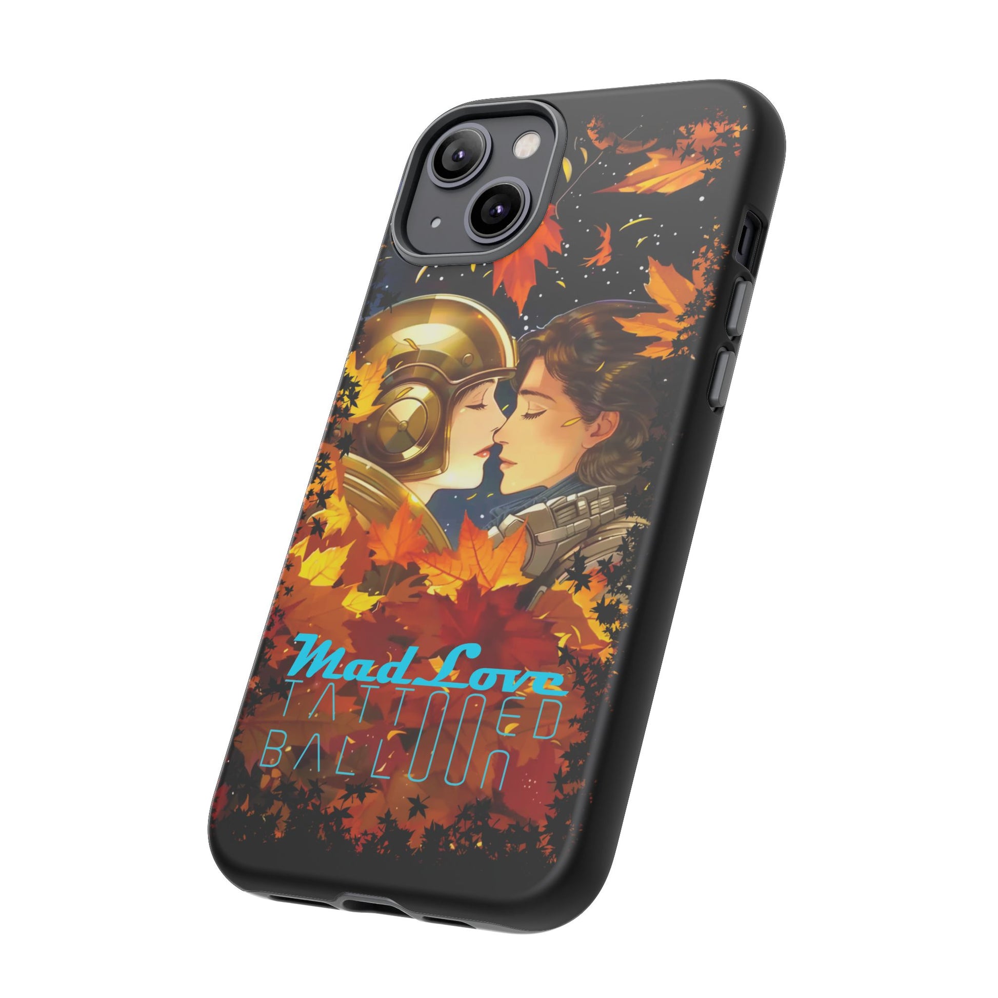 "Mad Love" Phone Case, Fall Themed Phone Accessory, Cute Couple Protector, Seasonal Tech Accessories, Gift for Him or Her