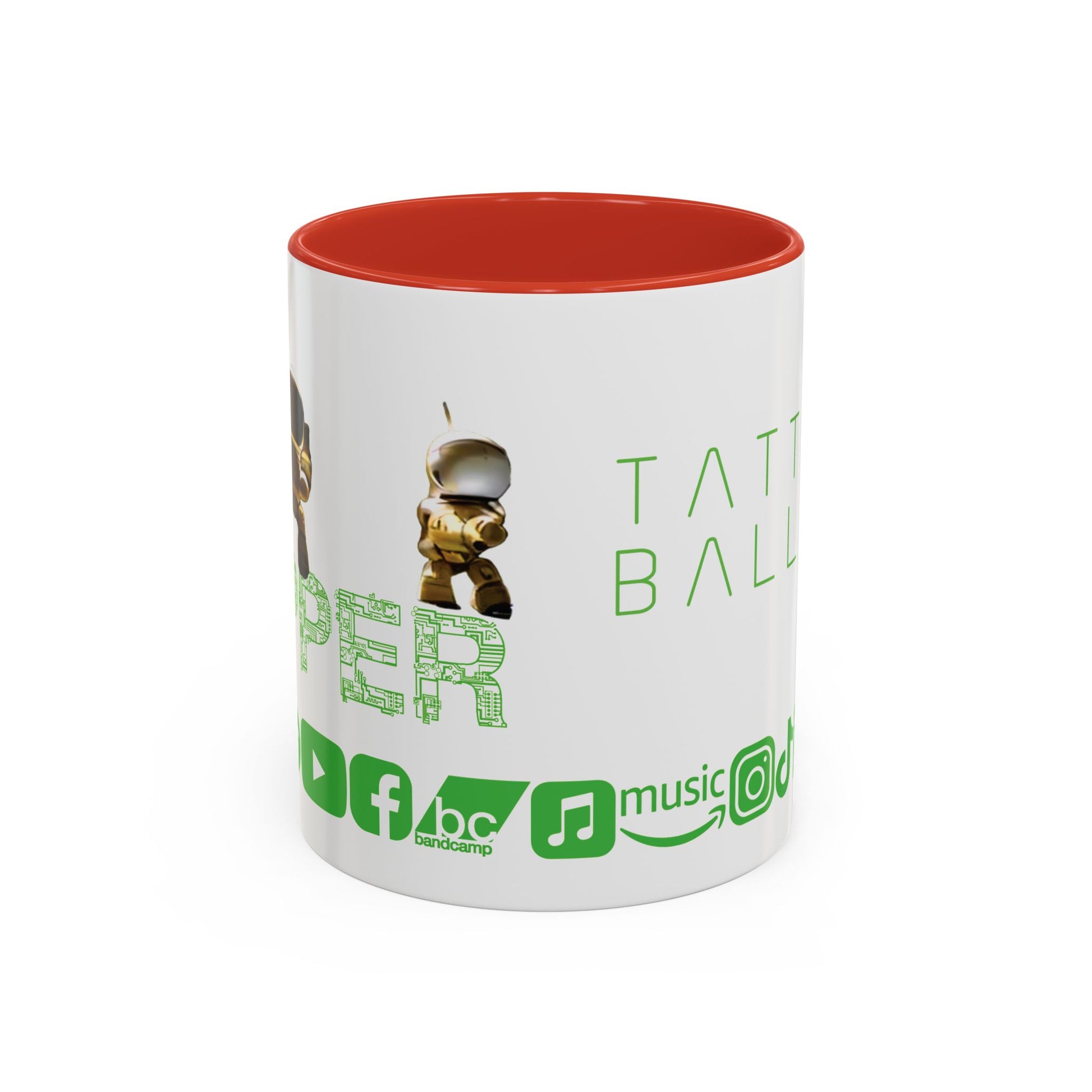 "Zapper" by Tattooed Balloon, Accent Coffee Mug for TB Lovers.