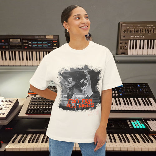 "Hypersonic" from Tattooed Balloons album "Fun For All Ages"  Unisex Oversized Boxy Tee