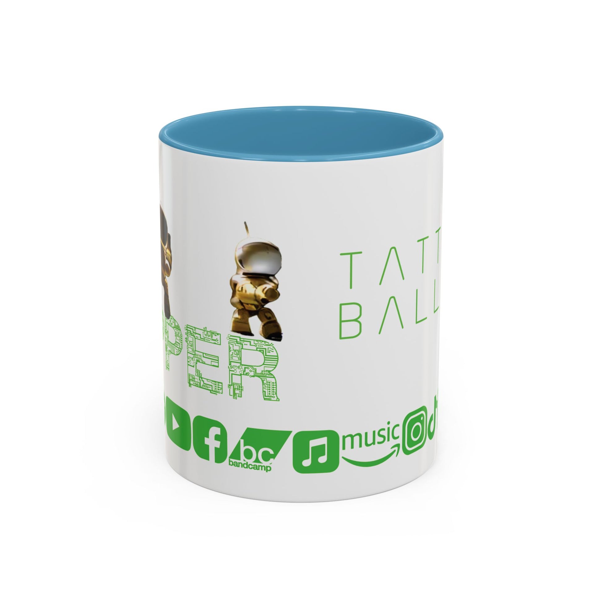 "Zapper" by Tattooed Balloon, Accent Coffee Mug for TB Lovers.
