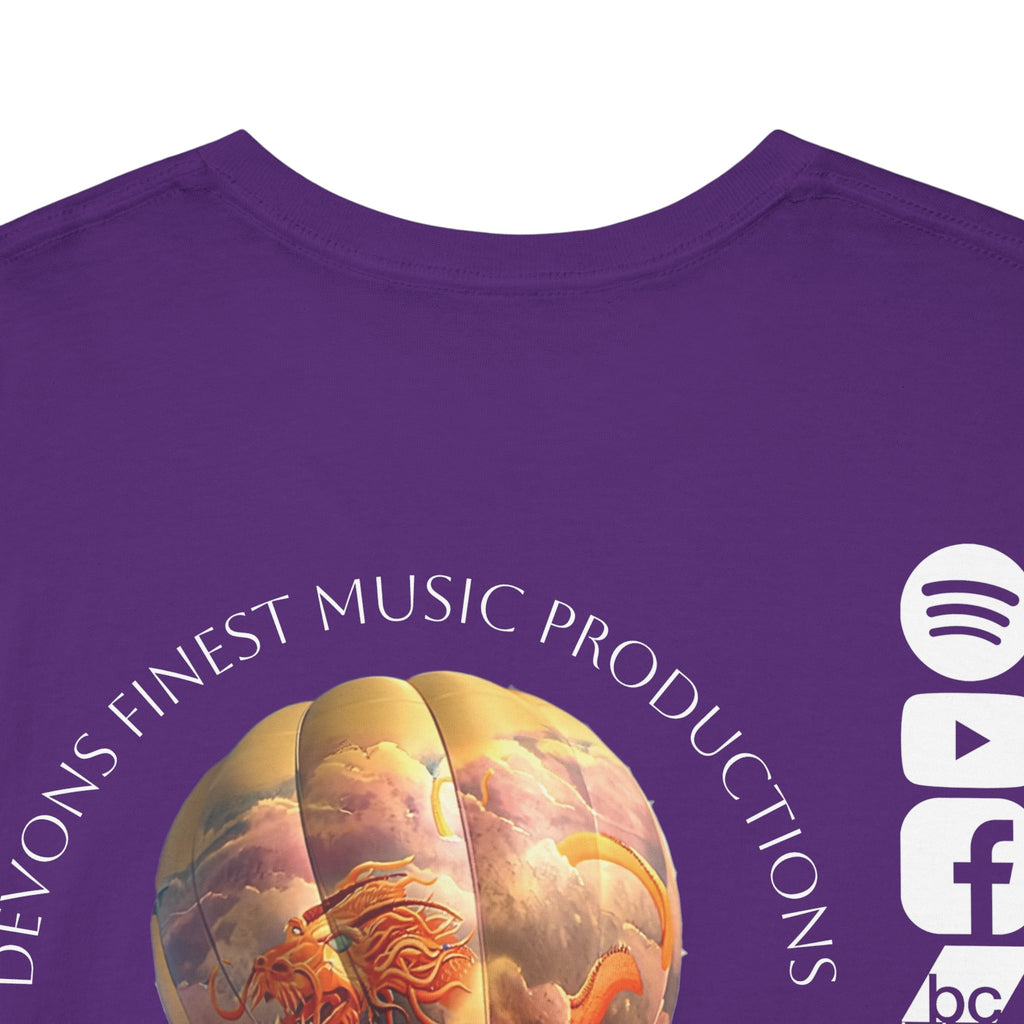 Tattooed Balloon Tee, Casual Wear, Dark Version T-Shirt, Festival Apparel