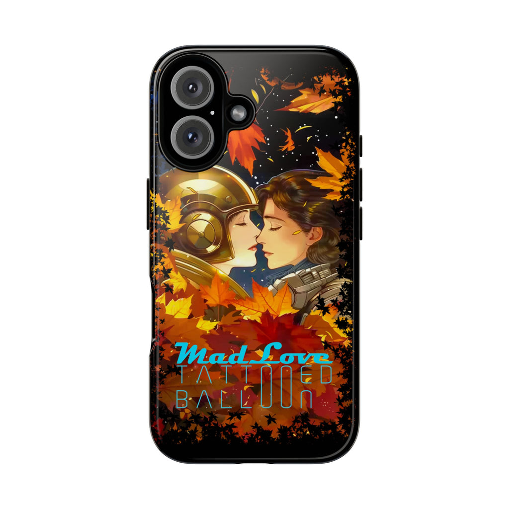 "Mad Love" Phone Case, Fall Themed Phone Accessory, Cute Couple Protector, Seasonal Tech Accessories, Gift for Him or Her
