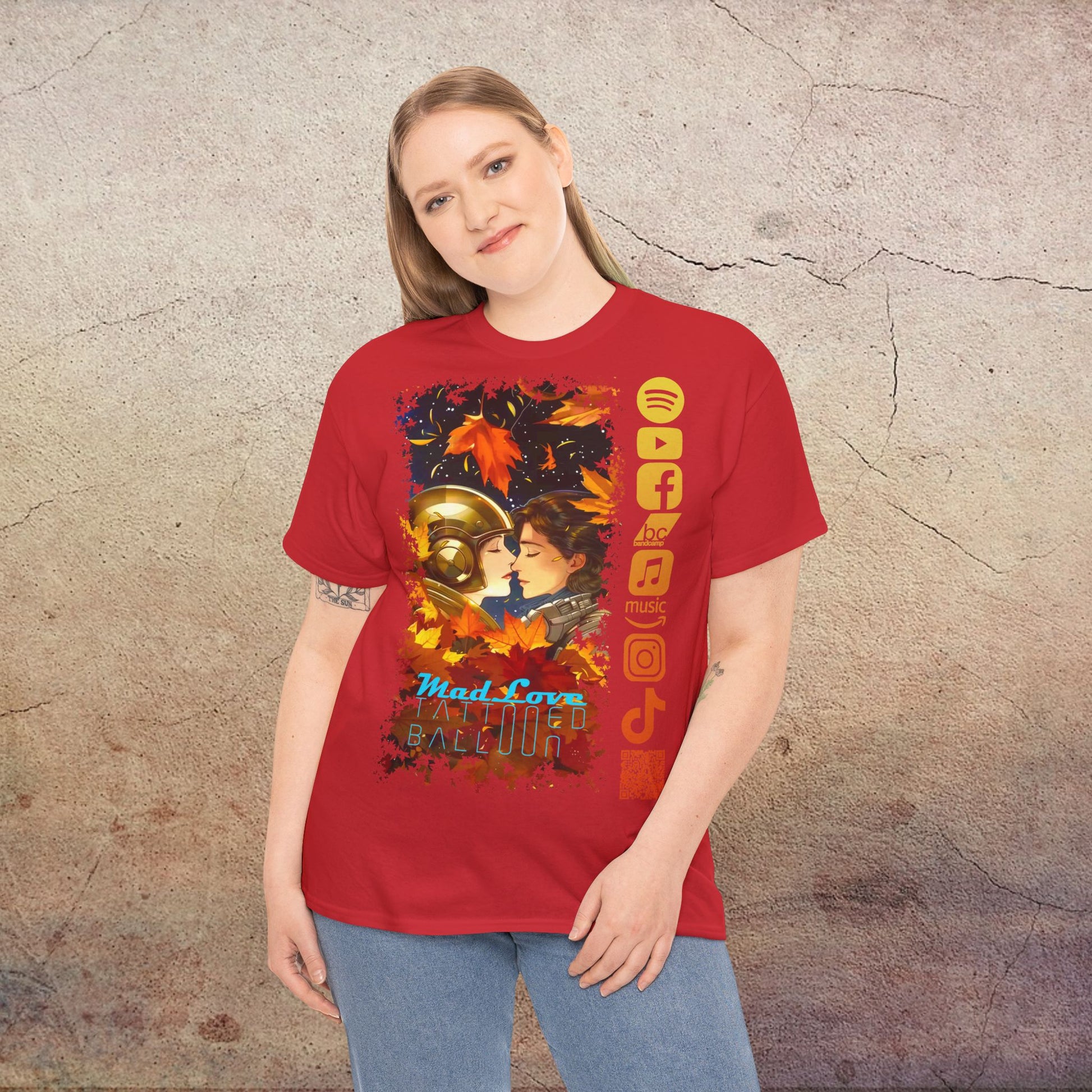 "Mad Love" Tee, by Tattooed Balloon, Fall Vibes,  Social Media Tee, Festival Apparel