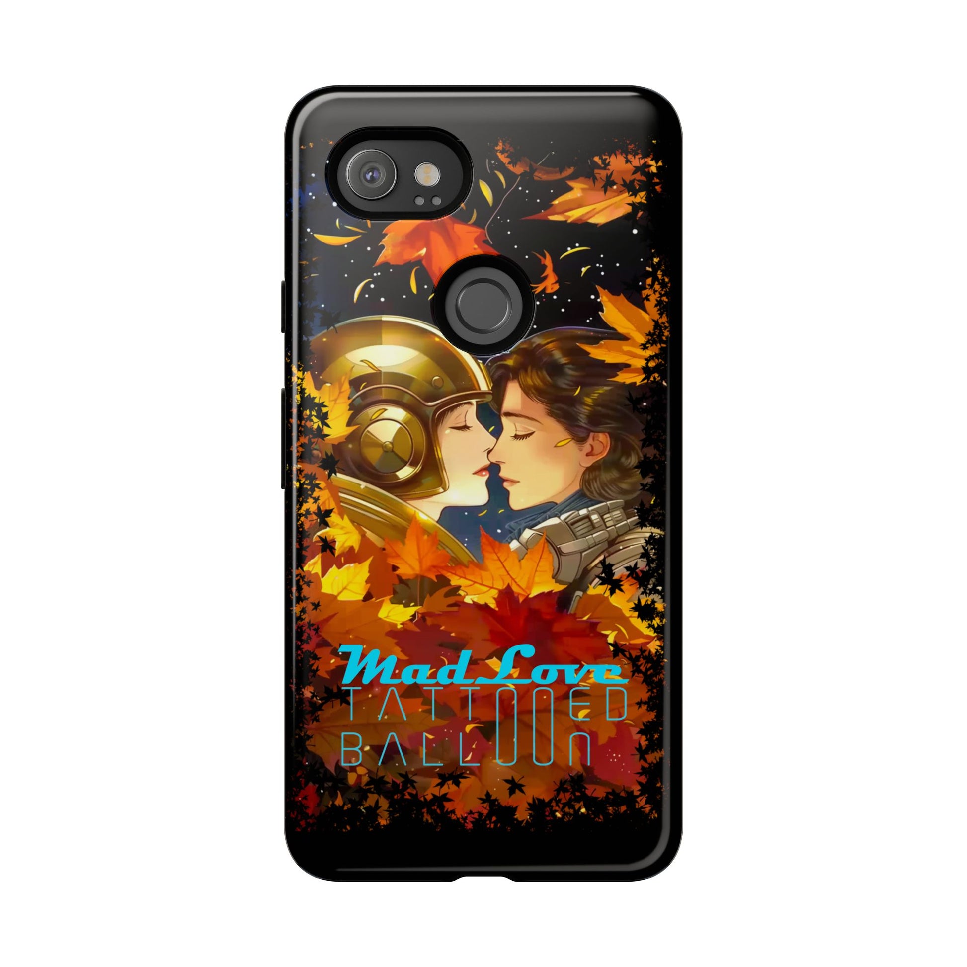 "Mad Love" Phone Case, Fall Themed Phone Accessory, Cute Couple Protector, Seasonal Tech Accessories, Gift for Him or Her