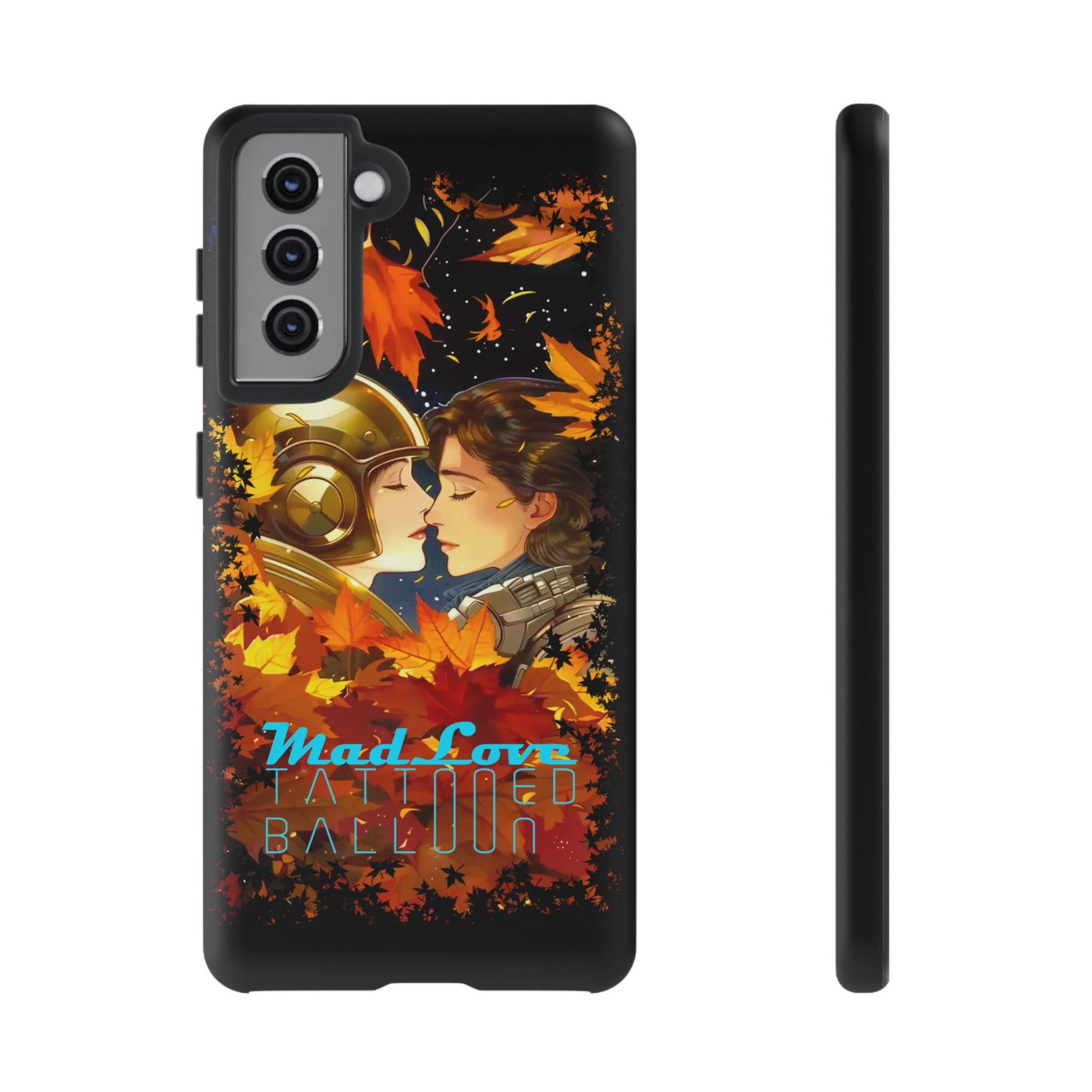 "Mad Love" Phone Case, Fall Themed Phone Accessory, Cute Couple Protector, Seasonal Tech Accessories, Gift for Him or Her