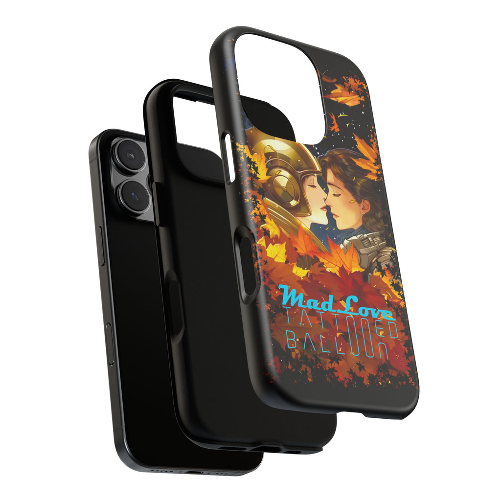 "Mad Love" Phone Case, Fall Themed Phone Accessory, Cute Couple Protector, Seasonal Tech Accessories, Gift for Him or Her