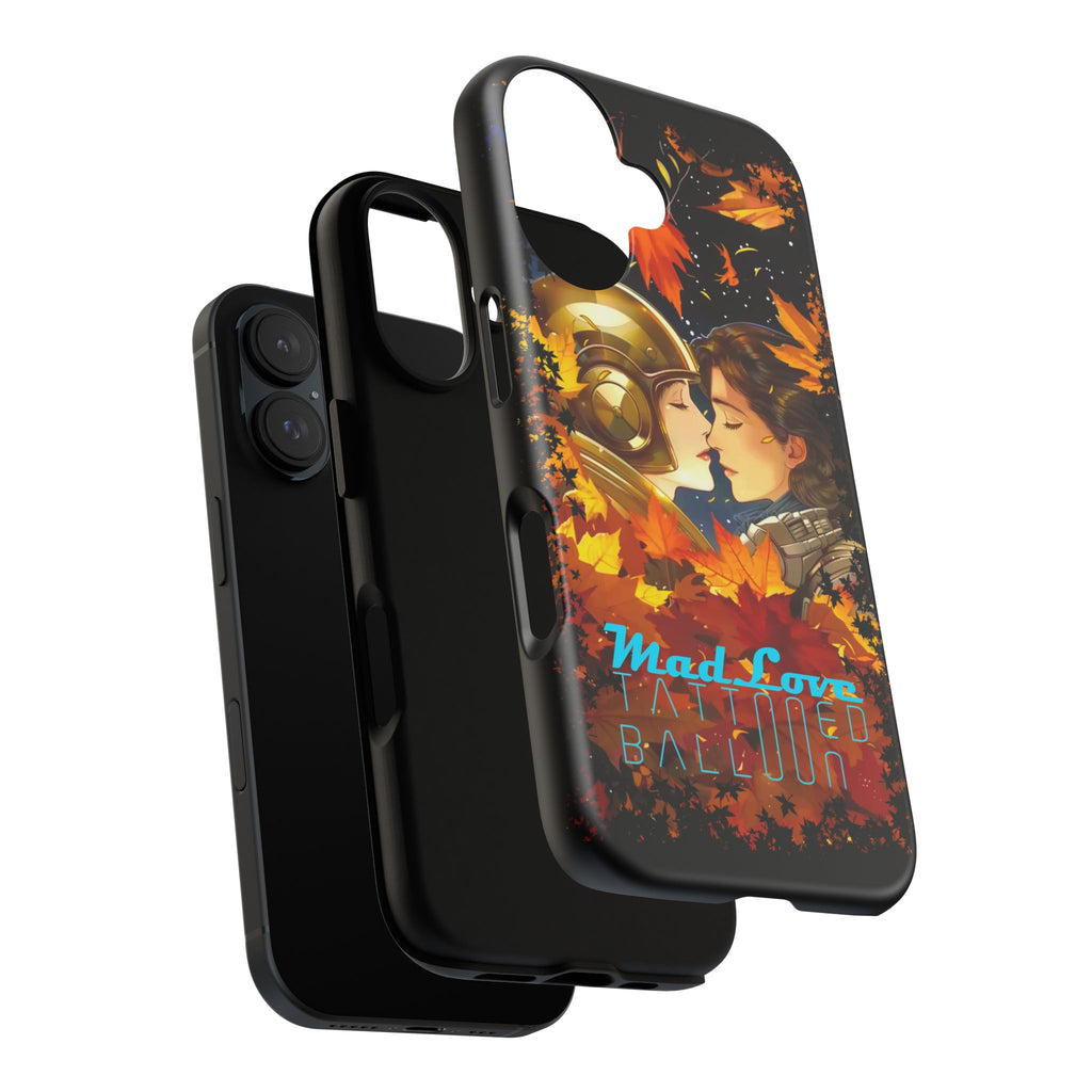 "Mad Love" Phone Case, Fall Themed Phone Accessory, Cute Couple Protector, Seasonal Tech Accessories, Gift for Him or Her