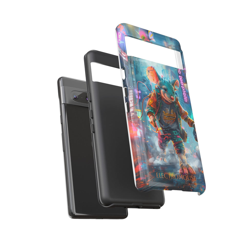 Electromouse Cyber City Design from Tattooed Balloon's 'Dirty Circuits' Album, Phone Cases