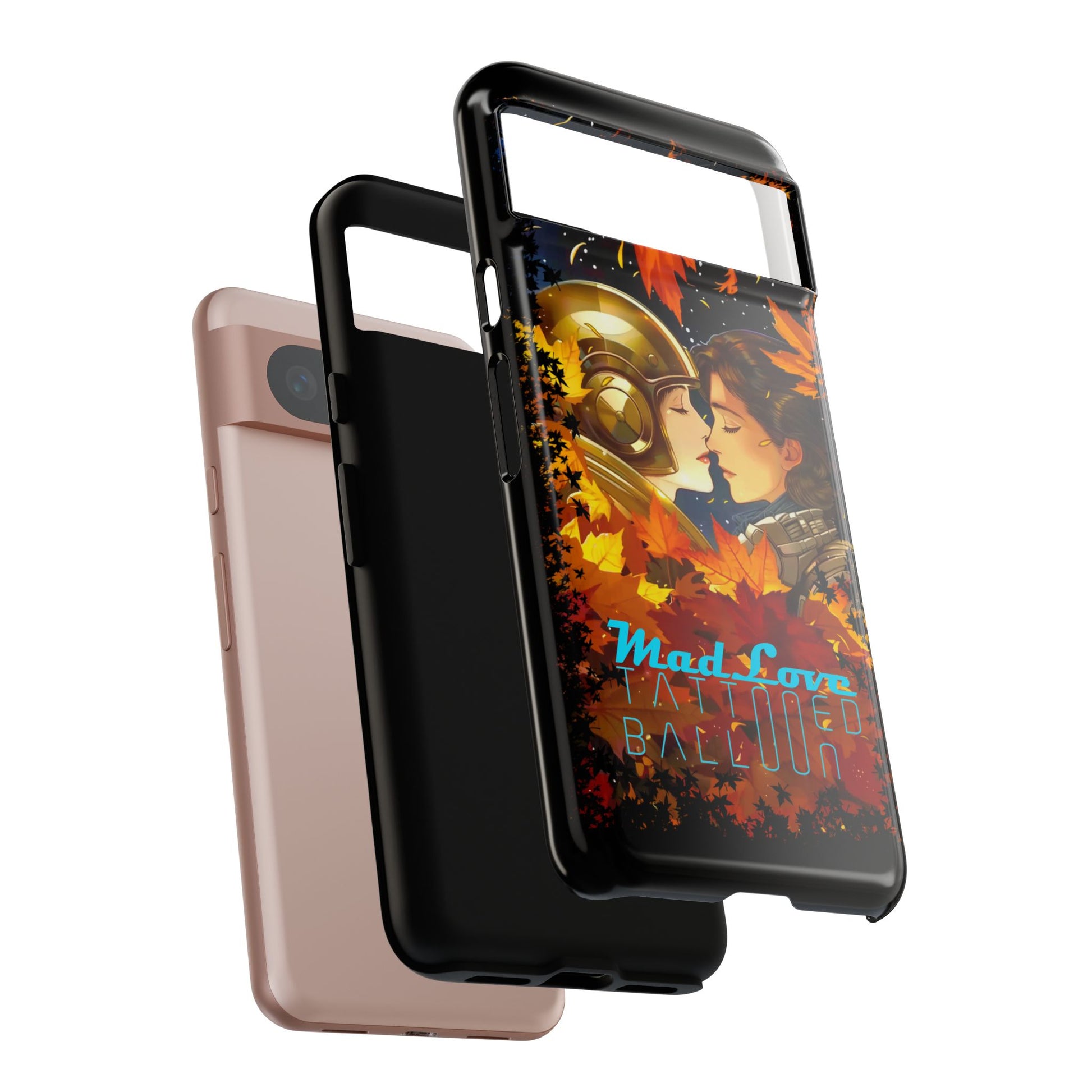 "Mad Love" Phone Case, Fall Themed Phone Accessory, Cute Couple Protector, Seasonal Tech Accessories, Gift for Him or Her