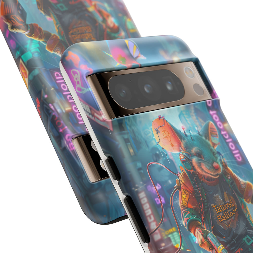 Electromouse Cyber City Design from Tattooed Balloon's 'Dirty Circuits' Album, Phone Cases