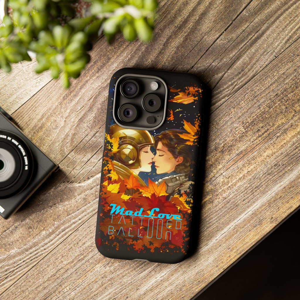 "Mad Love" Phone Case, Fall Themed Phone Accessory, Cute Couple Protector, Seasonal Tech Accessories, Gift for Him or Her