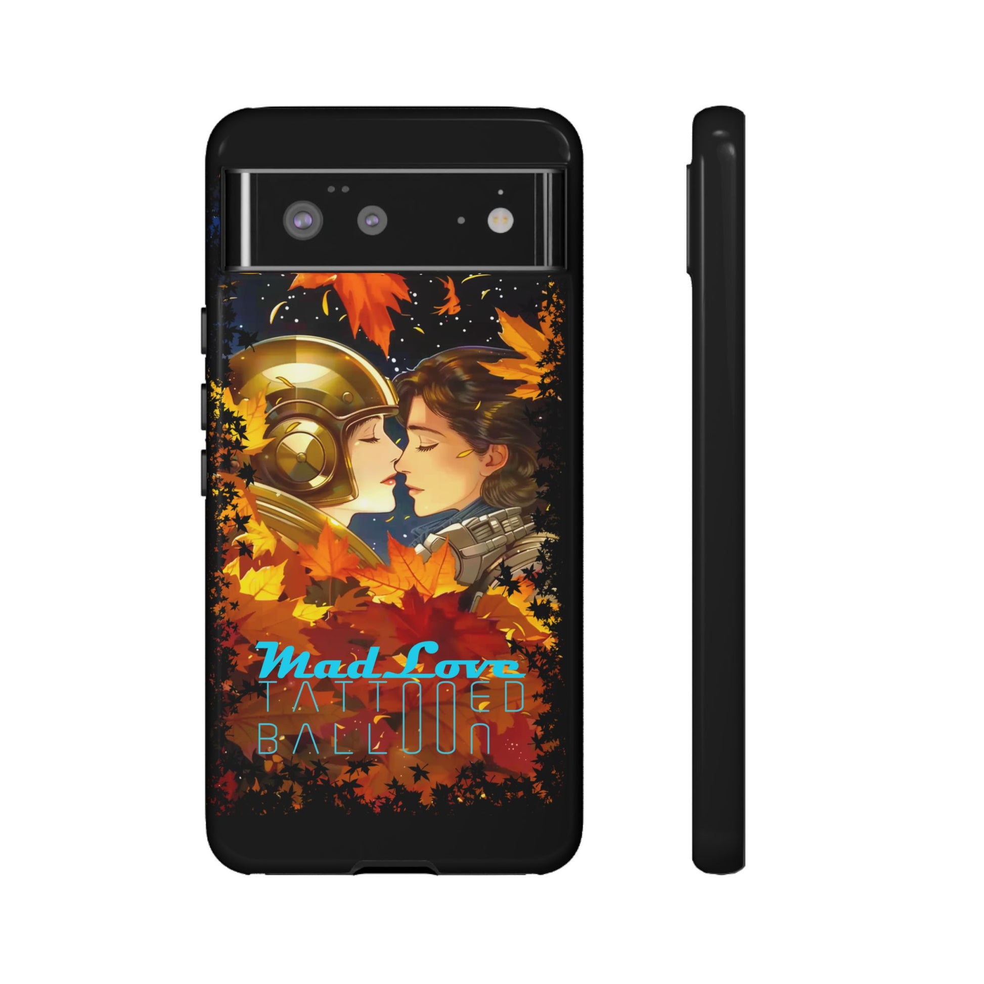 "Mad Love" Phone Case, Fall Themed Phone Accessory, Cute Couple Protector, Seasonal Tech Accessories, Gift for Him or Her