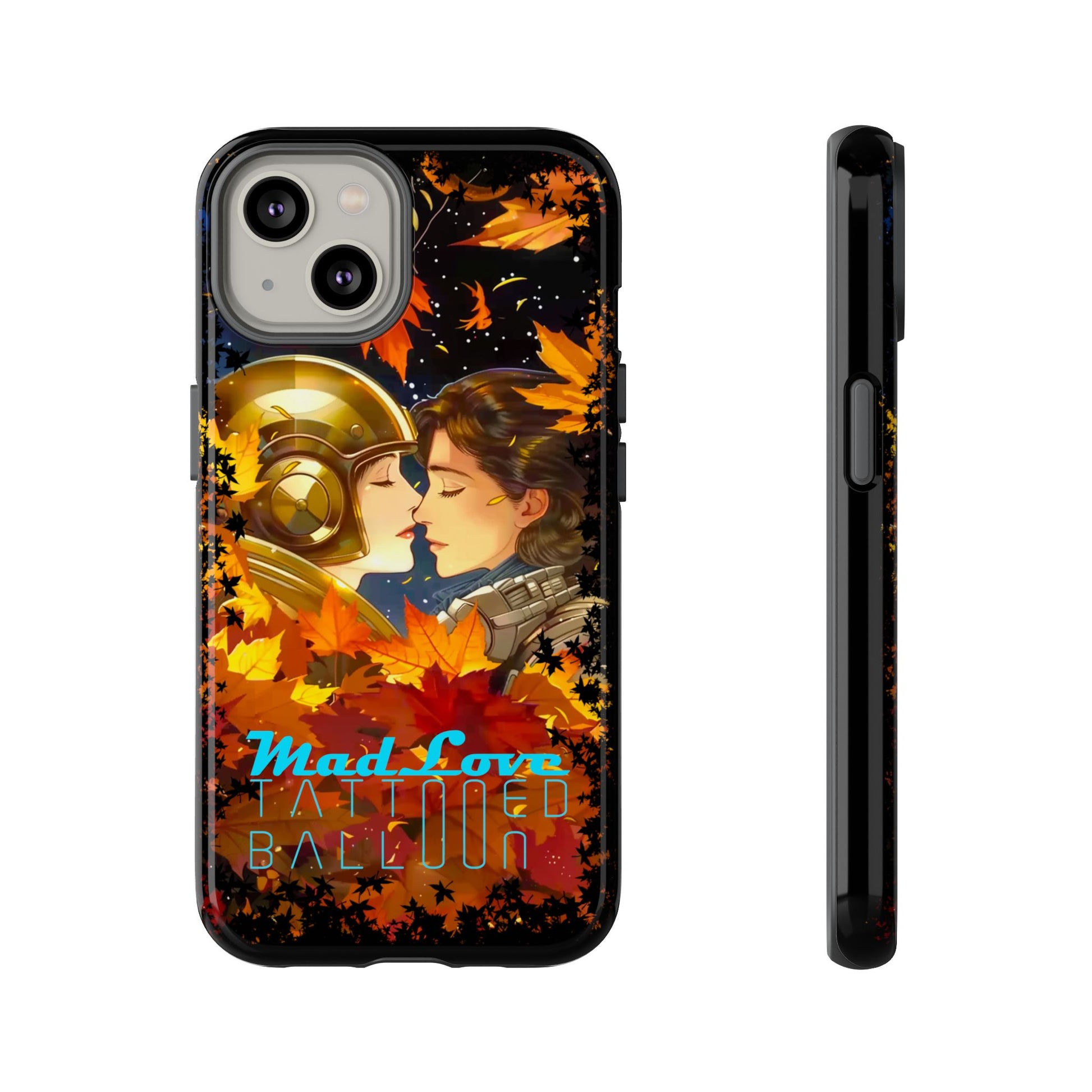 "Mad Love" Phone Case, Fall Themed Phone Accessory, Cute Couple Protector, Seasonal Tech Accessories, Gift for Him or Her