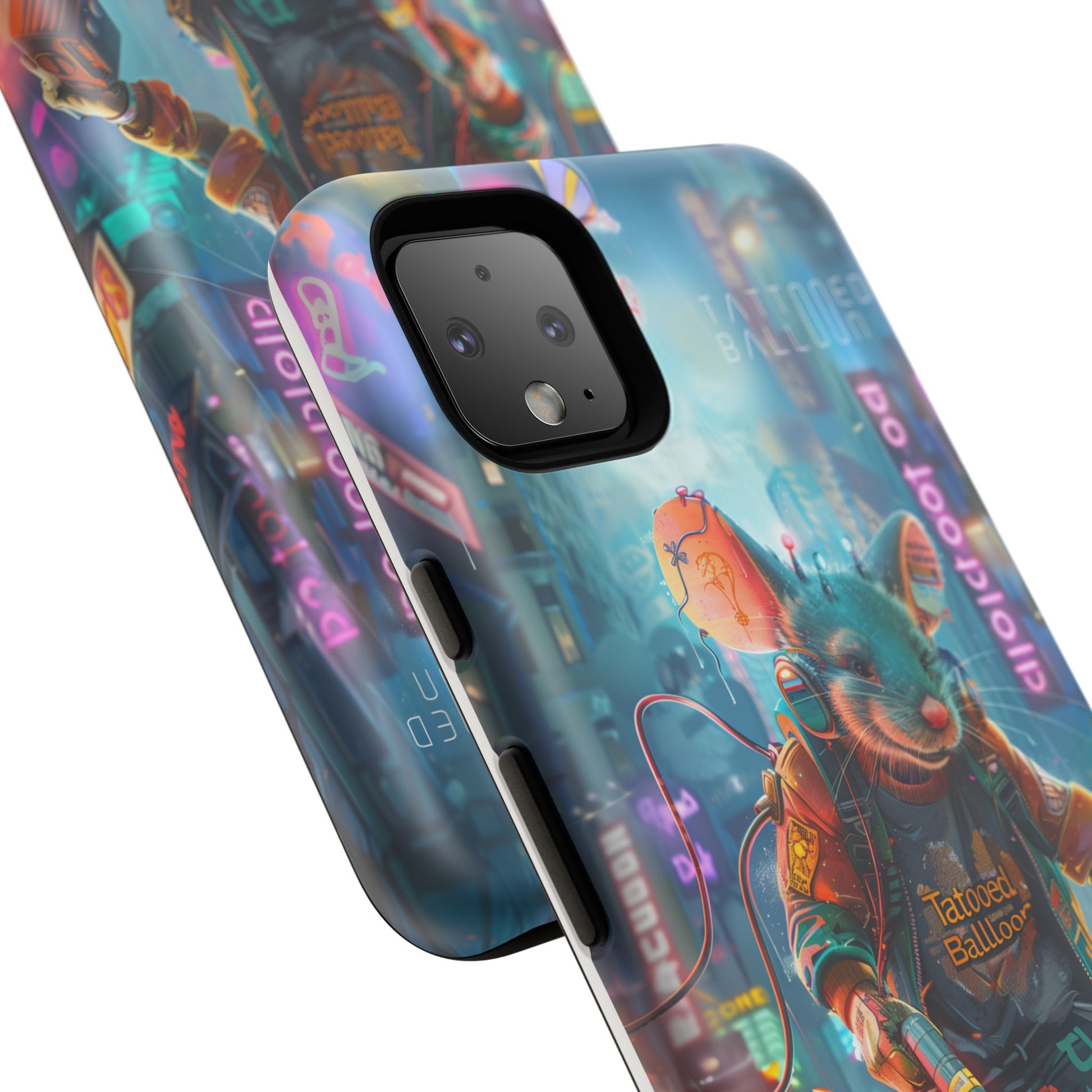 Electromouse Cyber City Design from Tattooed Balloon's 'Dirty Circuits' Album, Phone Cases