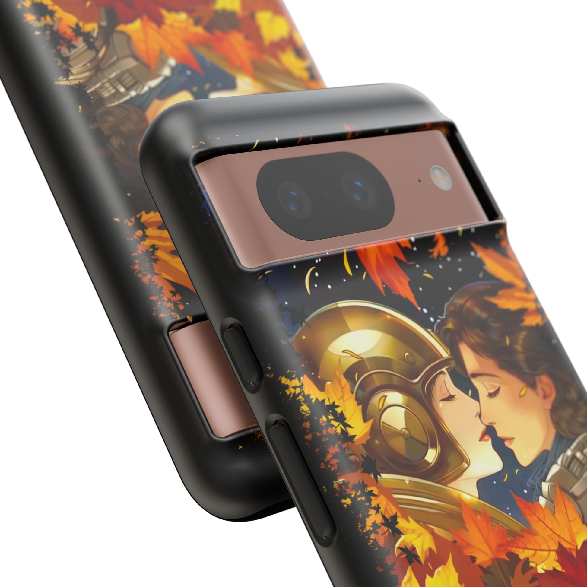 "Mad Love" Phone Case, Fall Themed Phone Accessory, Cute Couple Protector, Seasonal Tech Accessories, Gift for Him or Her