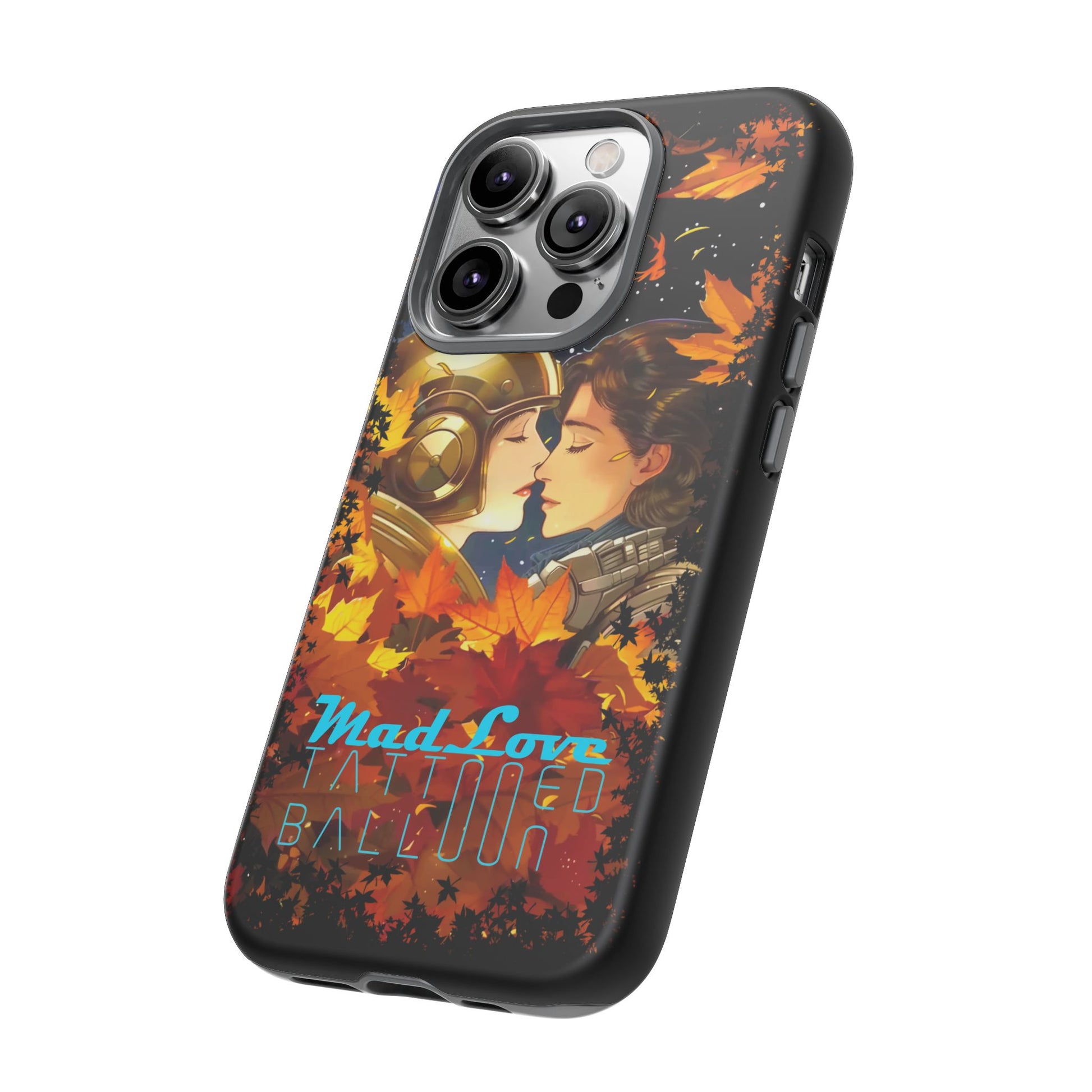 "Mad Love" Phone Case, Fall Themed Phone Accessory, Cute Couple Protector, Seasonal Tech Accessories, Gift for Him or Her