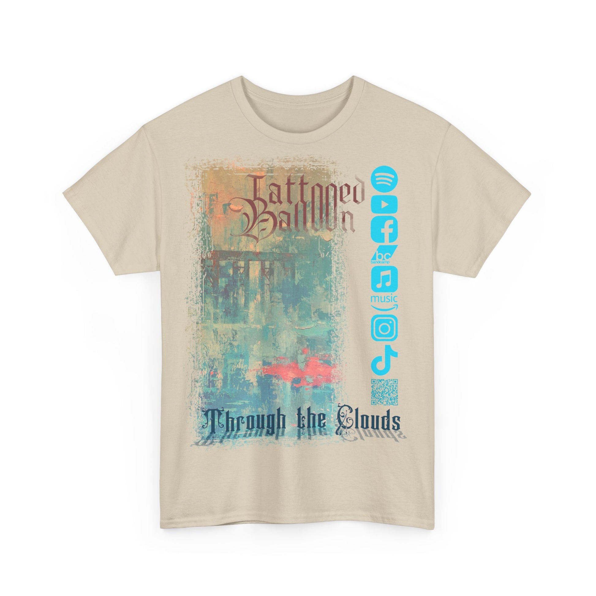"Through The Clouds" Album Tee by Tattooed Balloon, Festival Apparel