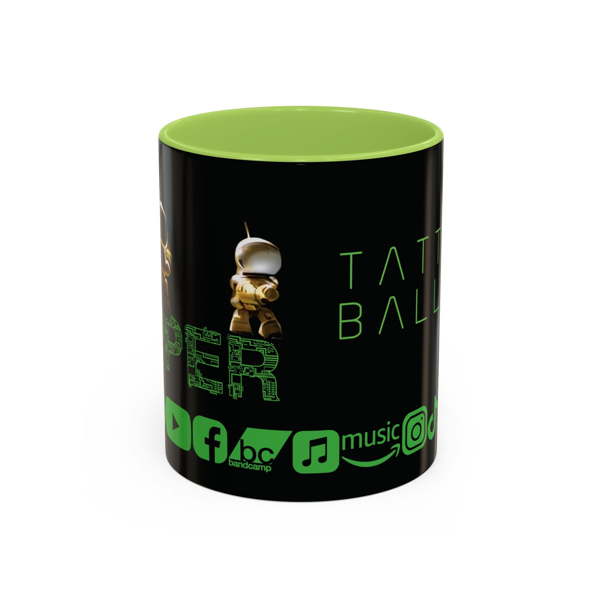 "Zapper" by Tattooed Balloon,  Accent Coffee Mug for TB Lovers