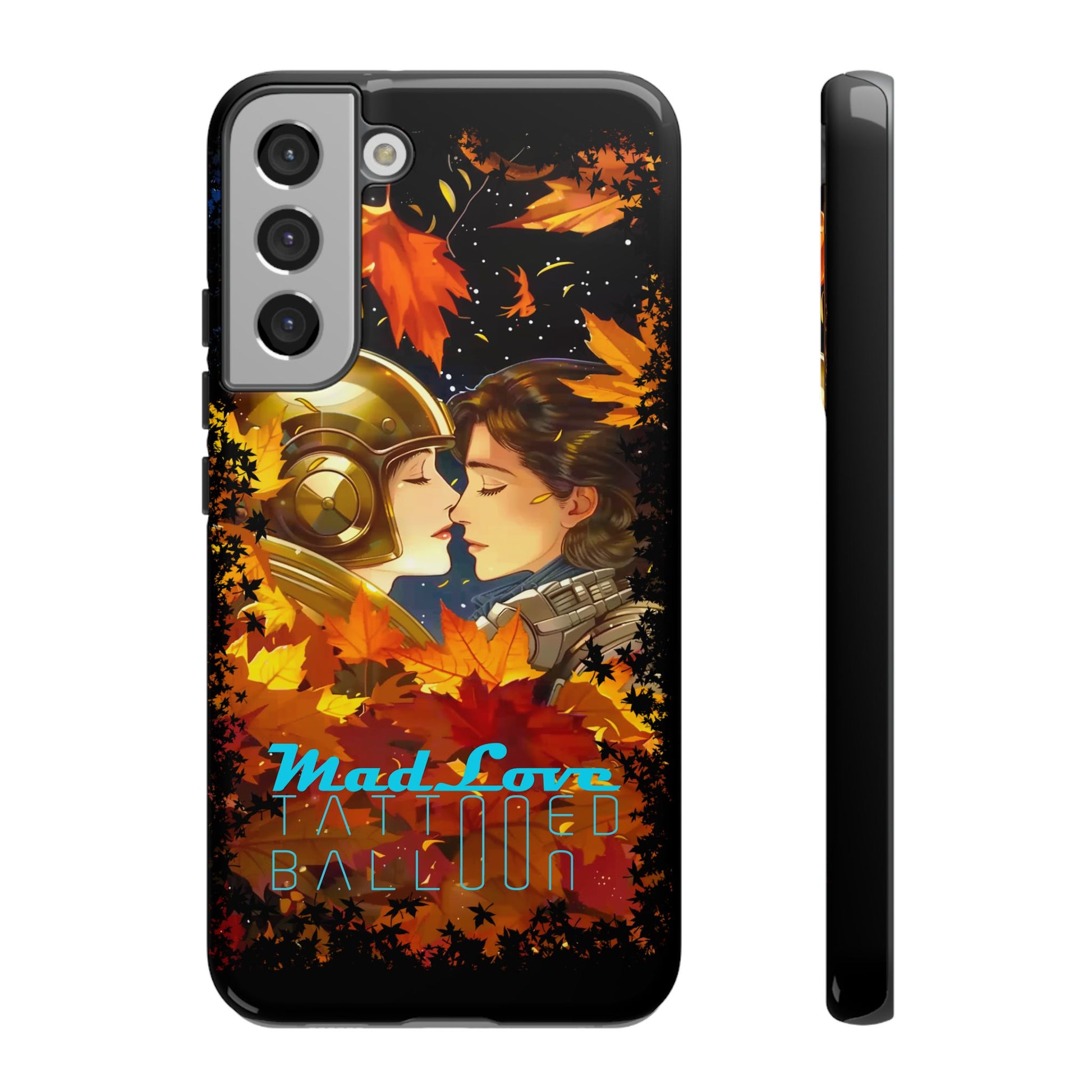 "Mad Love" Phone Case, Fall Themed Phone Accessory, Cute Couple Protector, Seasonal Tech Accessories, Gift for Him or Her