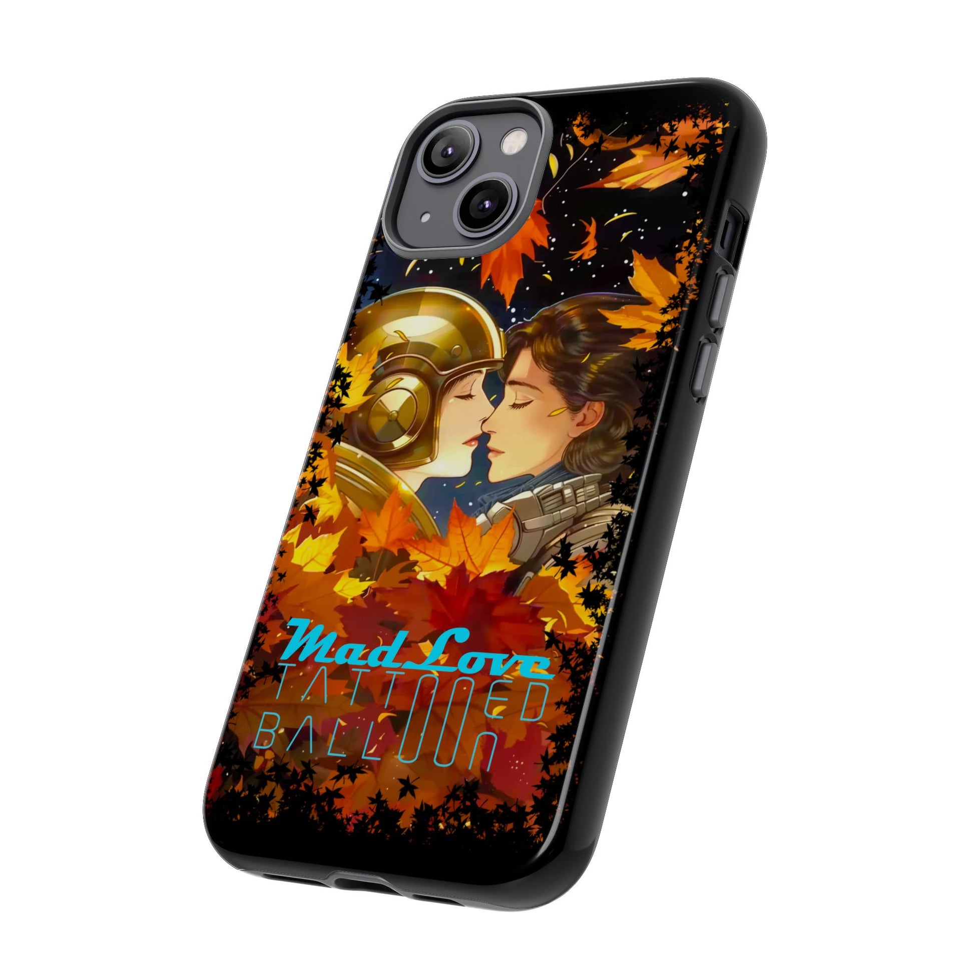 "Mad Love" Phone Case, Fall Themed Phone Accessory, Cute Couple Protector, Seasonal Tech Accessories, Gift for Him or Her